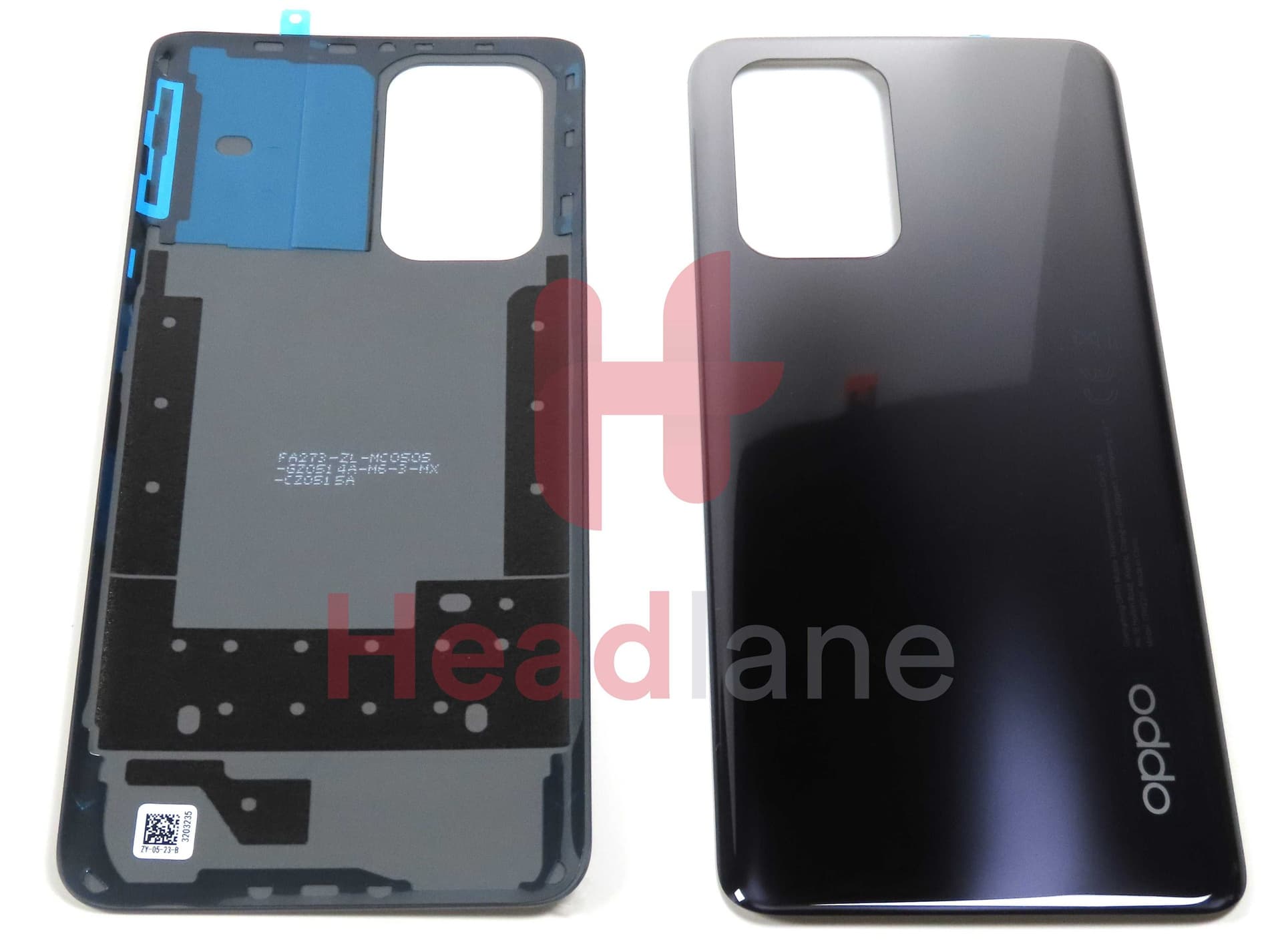 Oppo CPH2211 A94 5G Back / Battery Cover - Black - 3203235 - Oppo Replacement Part