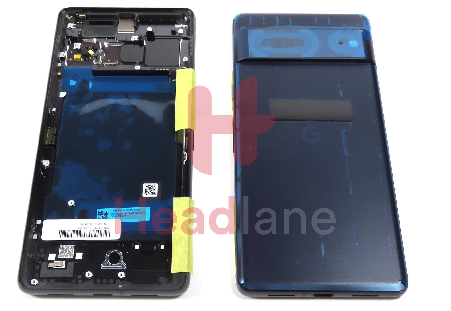 Google Pixel 7 Back / Battery Cover - Obsidian / Black - G949-00329-01 - Google Replacement Part