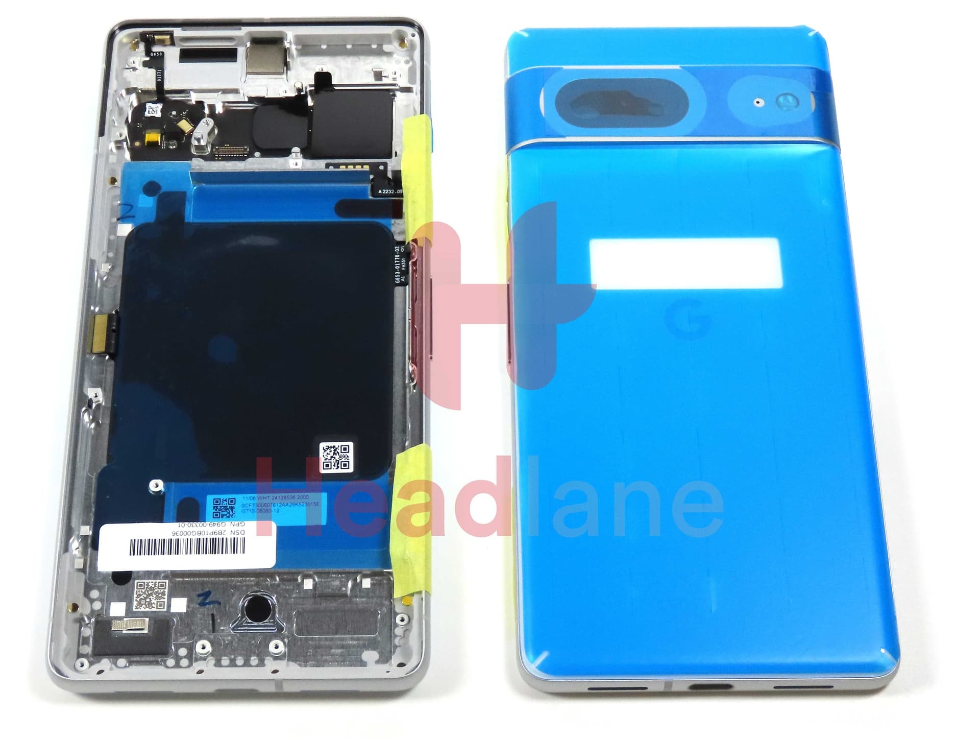 Google Pixel 7 Back / Battery Cover - Snow / White - G949-00330-01 - Google Replacement Part