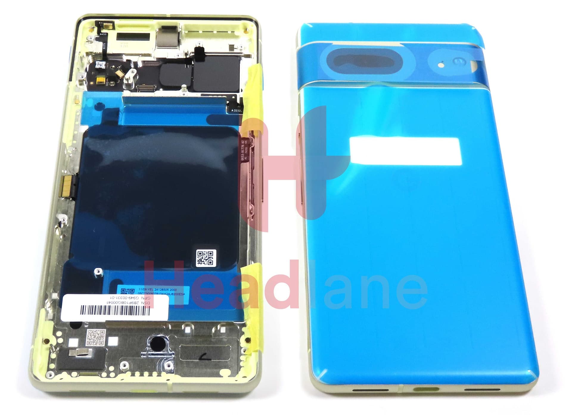 Google Pixel 7 Back / Battery Cover - Lemongrass / Green - G949-00331-01 - Google Replacement Part