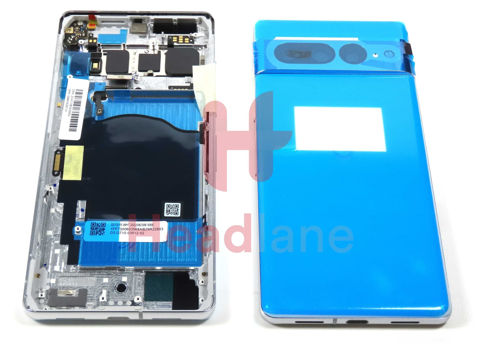 Google Pixel 7 Pro Back / Battery Cover - Snow / White - G949-00297-01 - Google Replacement Part