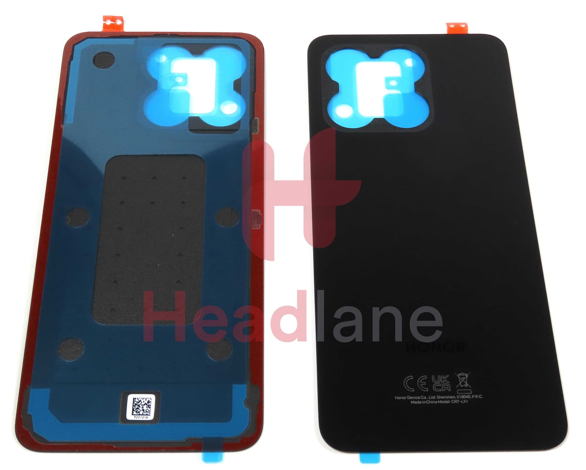 Honor X8a Back / Battery Cover - Black - 0235AEUP - Honor Replacement Part