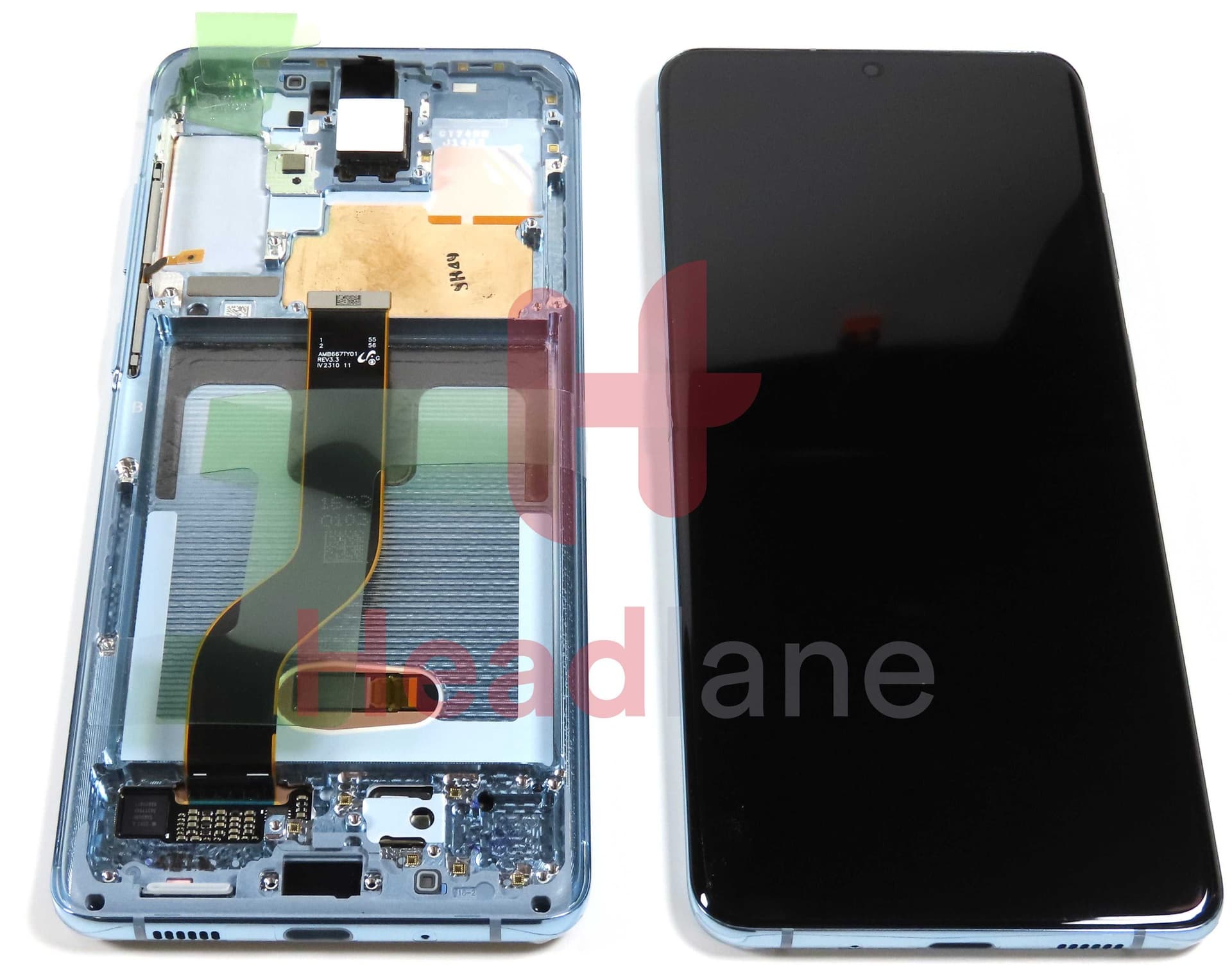 Samsung SM-G986 Galaxy S20+ / S20 Plus LCD Display / Screen + Touch - Cloud Blue (No Camera) - GH82-31445D