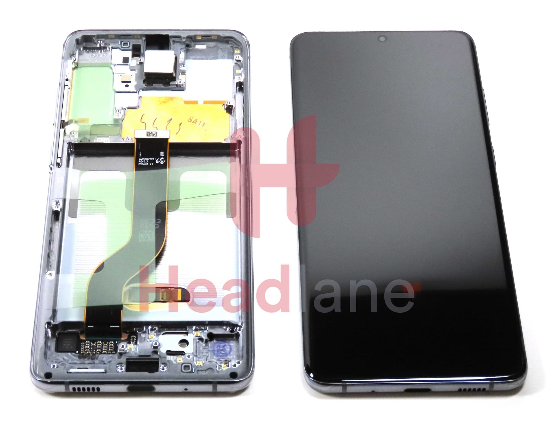 Samsung SM-G986 Galaxy S20+ / S20 Plus LCD Display / Screen + Touch - Grey (No Camera) - GH82-31441E