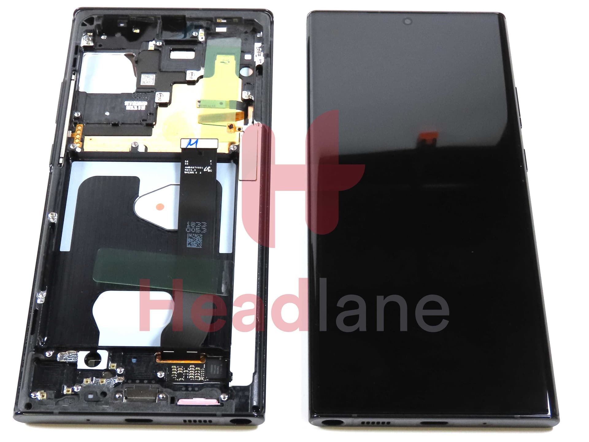 Samsung SM-N986 N985 Galaxy Note 20 Ultra 5G /4G LCD Display / Screen + Touch - Black (No Camera) - GH82-31459A