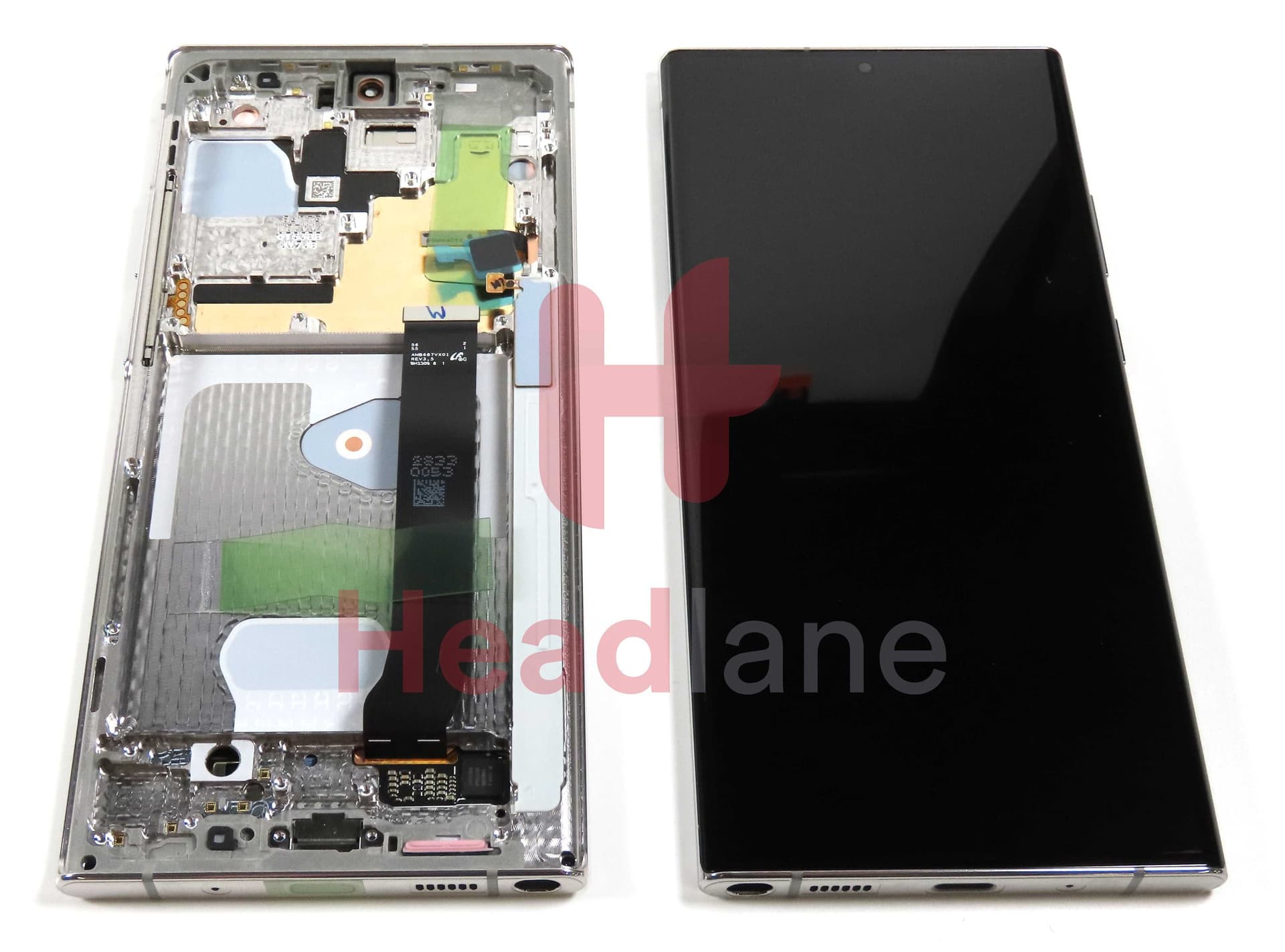 Samsung SM-N986 N985 Galaxy Note 20 Ultra 5G /4G LCD Display / Screen + Touch - White (No Camera) - GH82-31458C