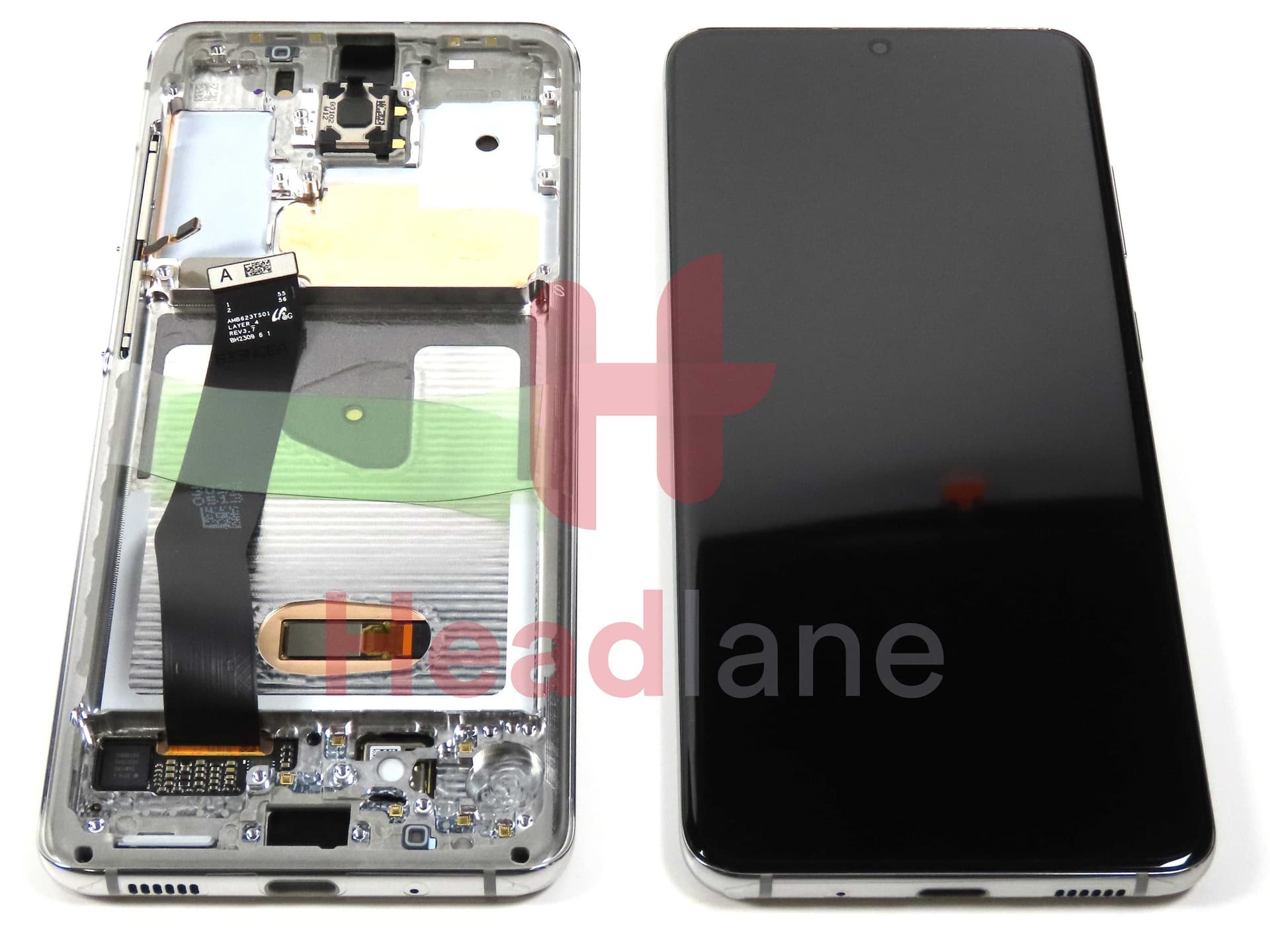 Samsung SM-G980 Galaxy S20 LCD Display / Screen + Touch - White (No Camera) - GH82-31433B - Samsung Replacement Part