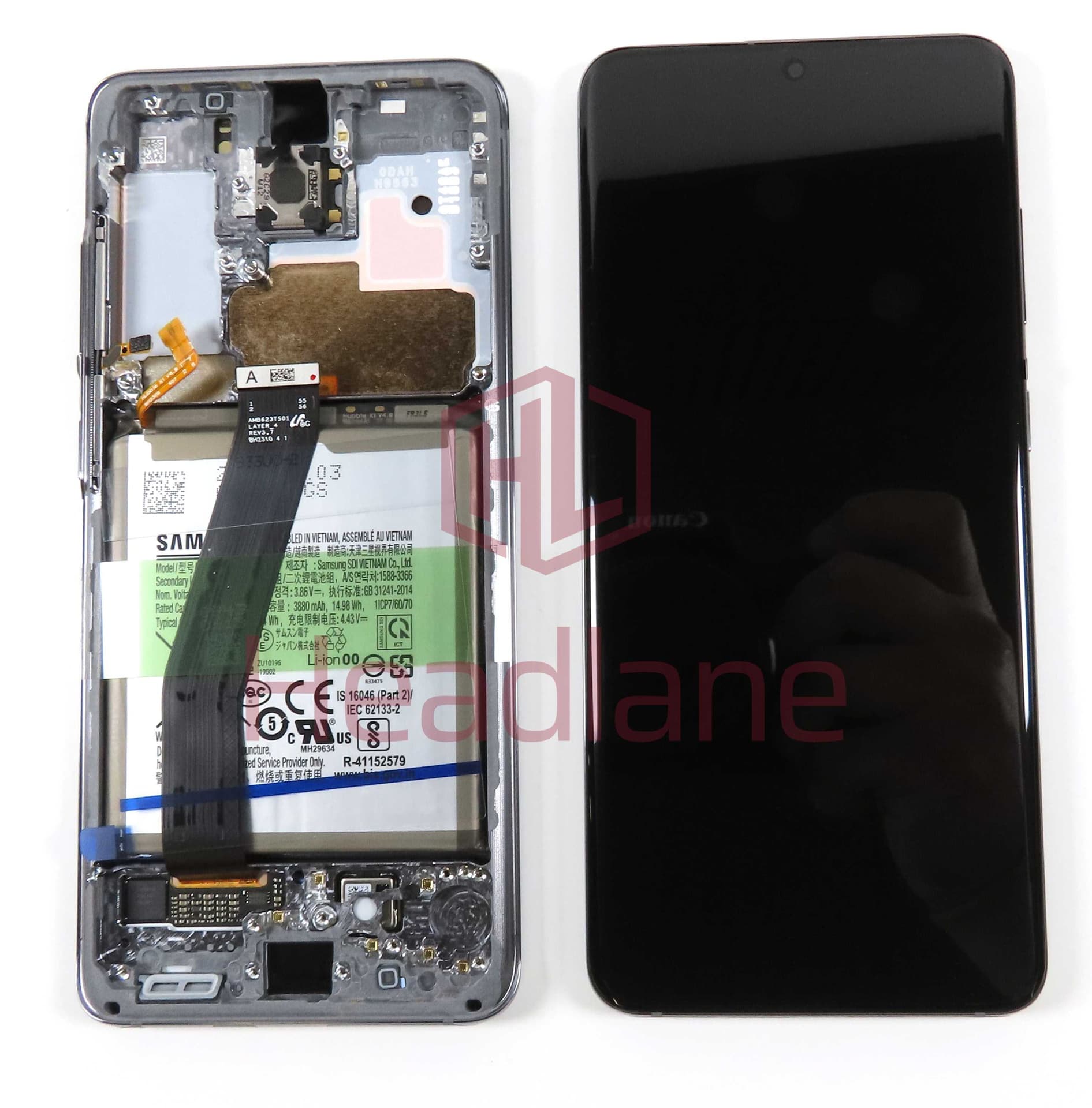 Samsung SM-G980 Galaxy S20 LCD Display / Screen + Touch + Battery - Grey (No Camera) - GH82-31410A - Samsung Replacement Part