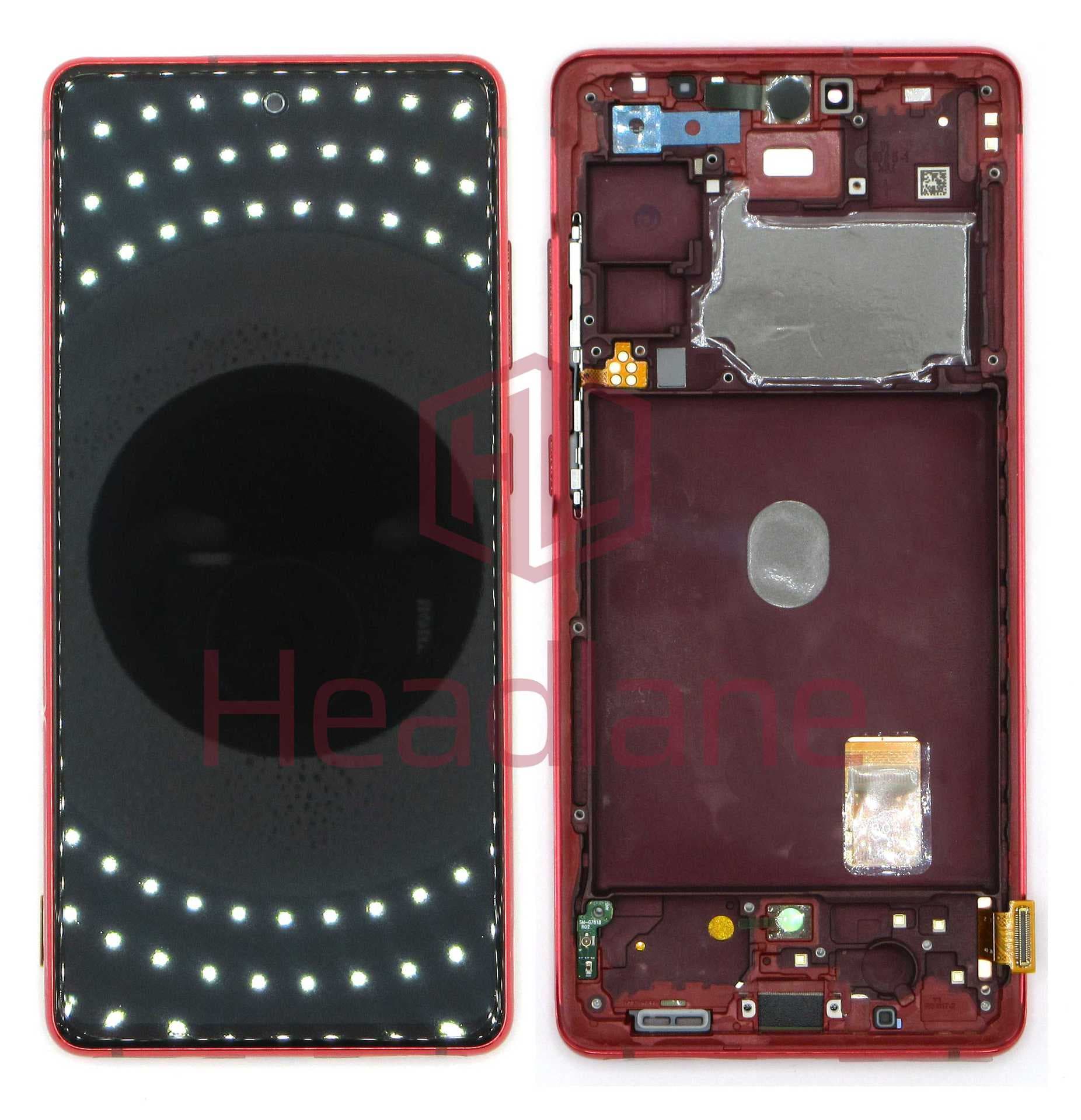Samsung SM-G781 Galaxy S20 FE 5G LCD Display / Screen + Touch - Cloud Red - GH82-24215E - Samsung Replacement Part