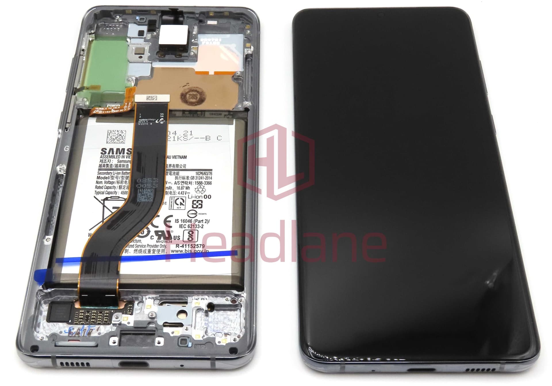 Samsung SM-G986 Galaxy S20+ / S20 Plus LCD Display / Screen + Touch + Battery - Grey (No Camera) - GH82-31430E
