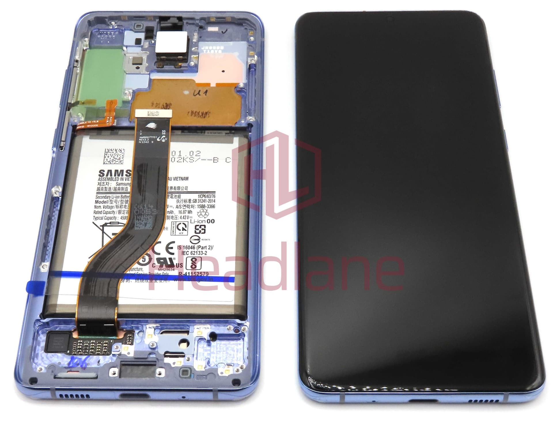 Samsung SM-G986 Galaxy S20+ / S20 Plus LCD Display / Screen + Touch + Battery - Purple (BTS Edition) (No Camera) - GH82-31430K