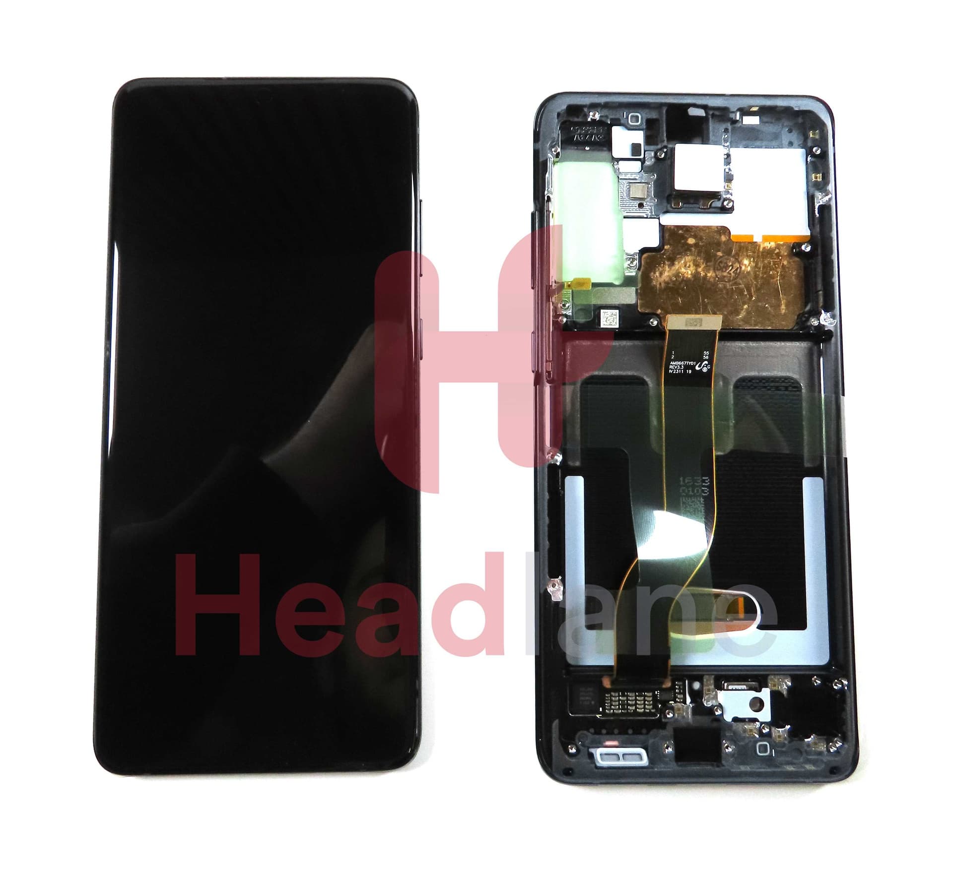 Samsung SM-G986 Galaxy S20+ / S20 Plus LCD Display / Screen + Touch - Black (No Camera) - GH82-31442A