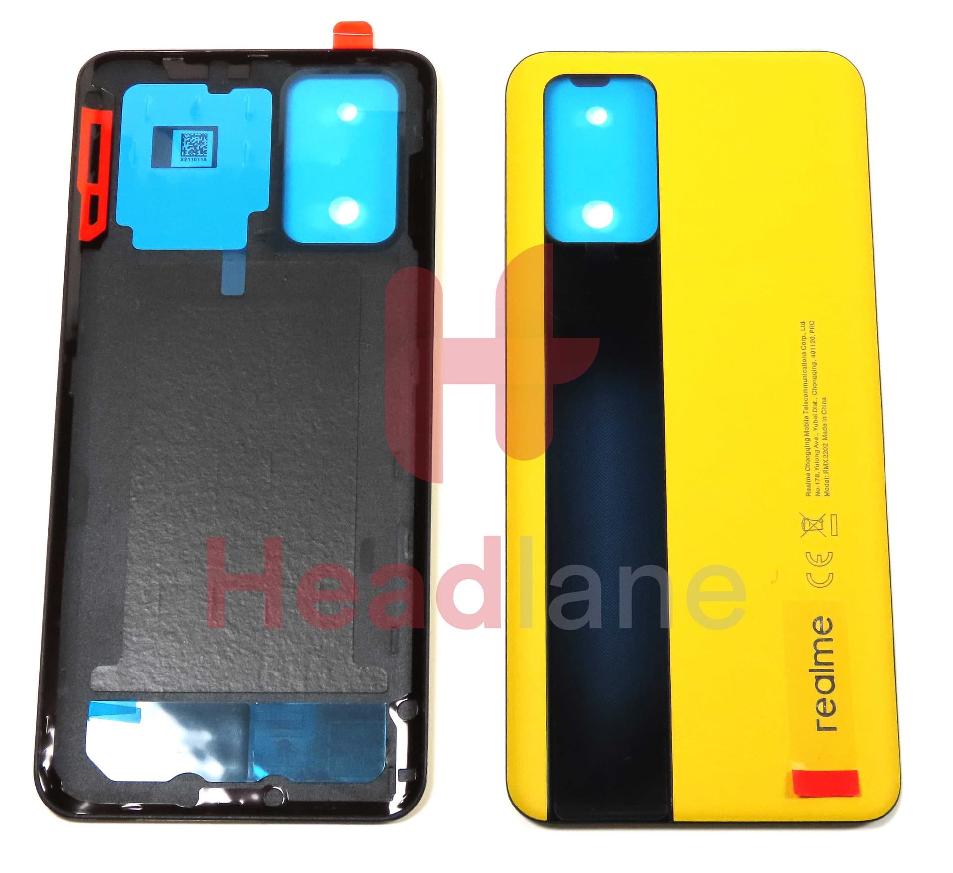 Realme RMX2202 GT 5G Back / Battery Cover - Yellow - 3203128 - Realme Replacement Part