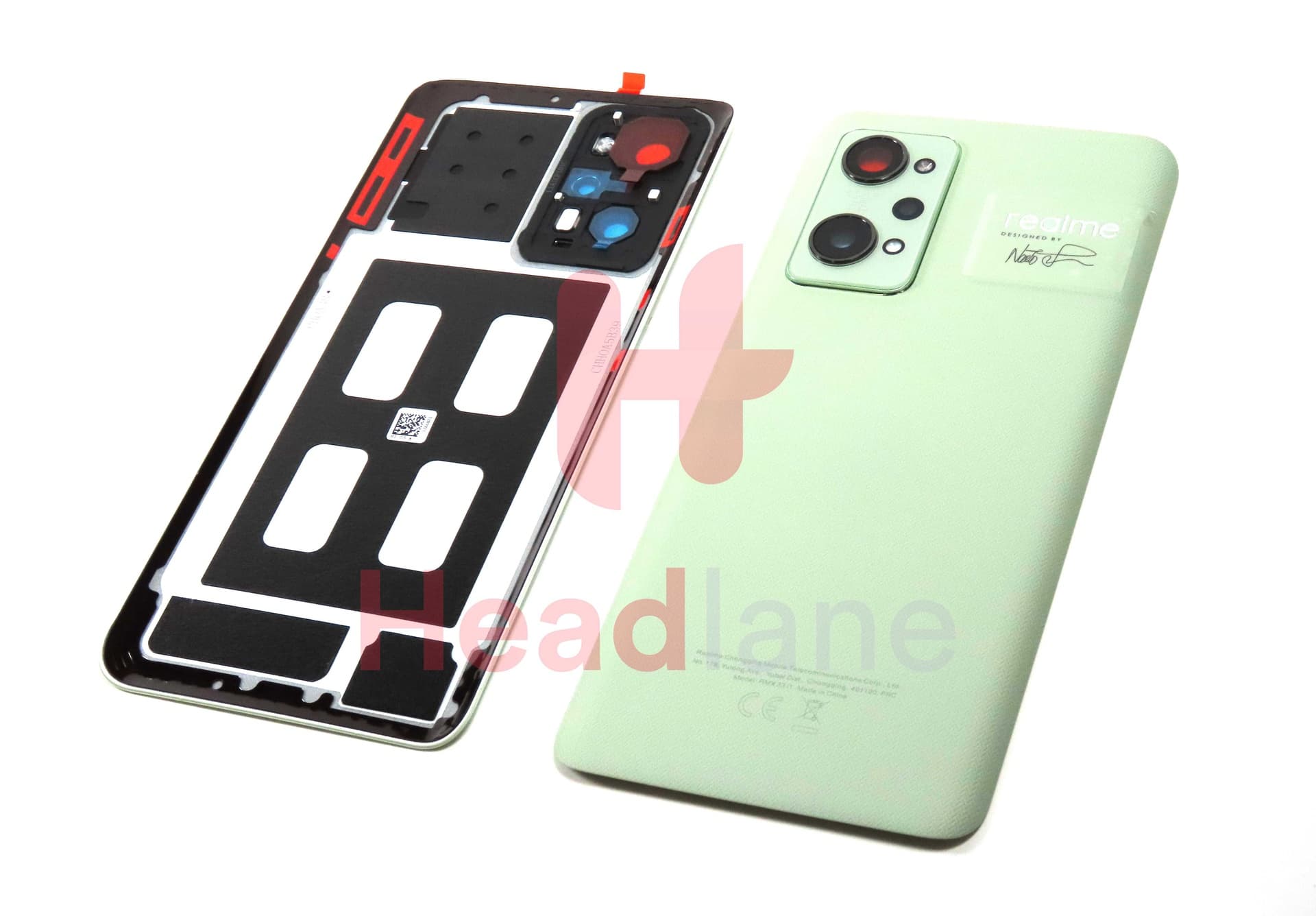 Realme RMX3310 GT2 Back / Battery Cover - Green - 4909394 - Realme Replacement Part