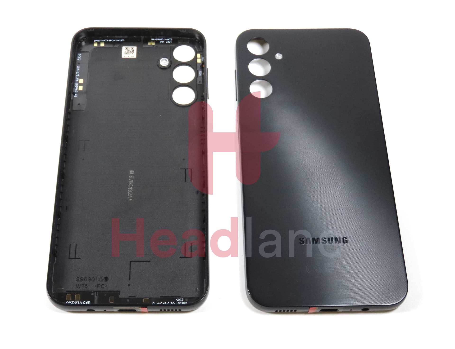 Samsung SM-A146P Galaxy A14 5G Back / Battery Cover - Black - GH81-23637A - Samsung Replacement Part