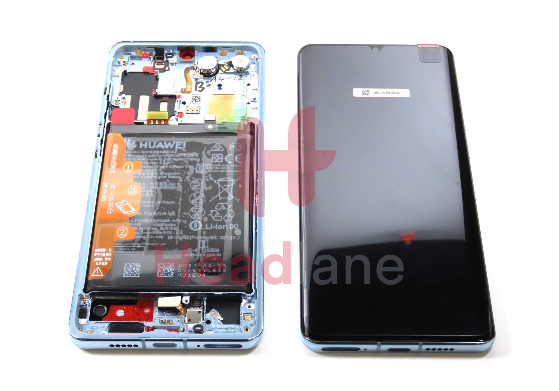 Huawei P30 Pro LCD Display / Screen + Touch + HB486486ECW Battery - Breathing Crystal - 02355MUN - Huawei Replacement Part