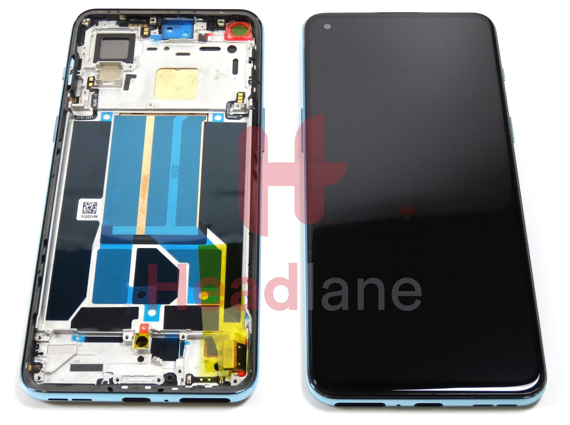 OnePlus Nord 2 5G LCD Display / Screen + Touch - Blue - 2011100359 - OnePlus Replacement Part