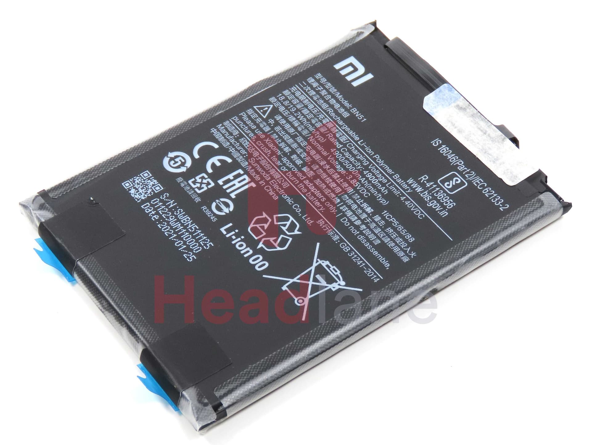 Xiaomi Redmi 8 / 8A BN51 5000mAh Internal Battery - 46BN51W02093 - Xiaomi Replacement Part