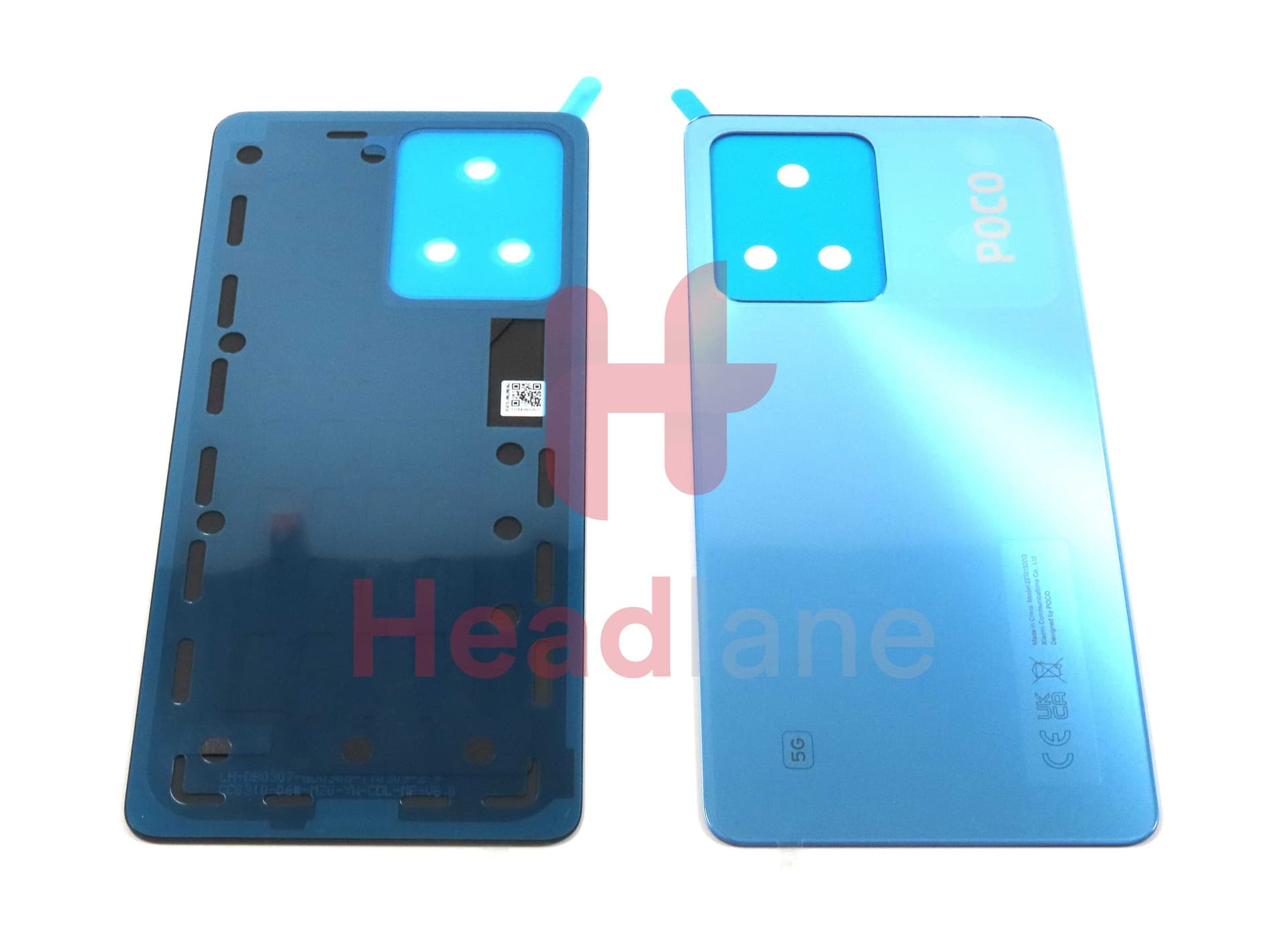 Xiaomi Poco X5 Pro 5G Back / Battery Cover - Blue - 1610111000653A - Xiaomi Replacement Part