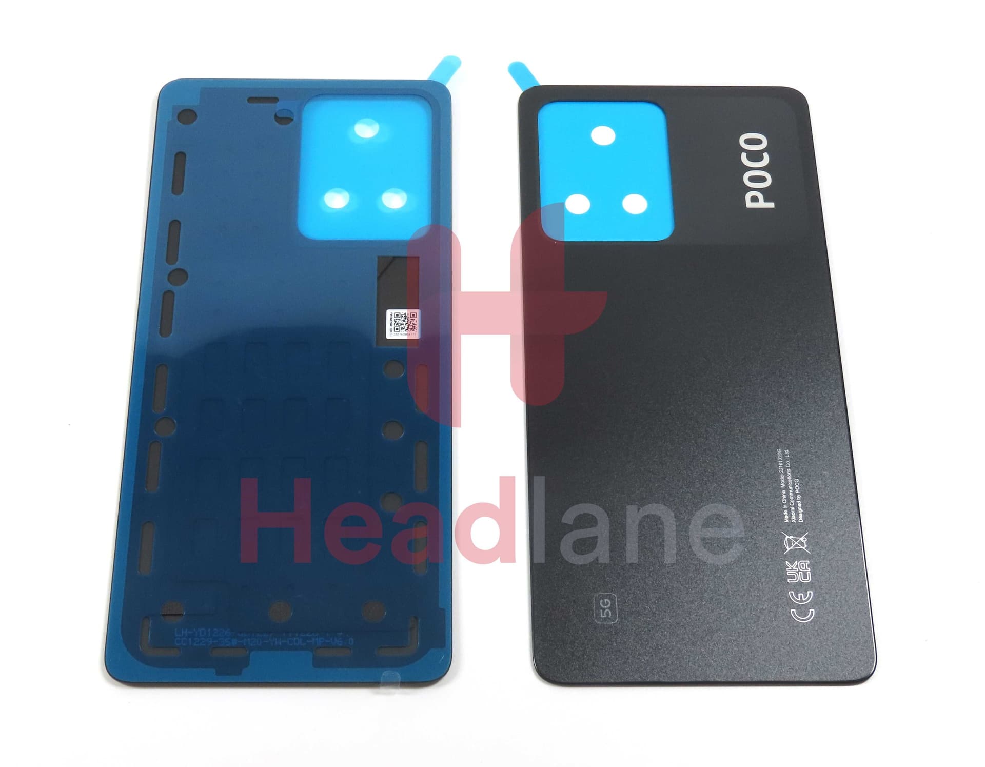 Xiaomi Poco X5 Pro 5G Back / Battery Cover - Black - 1610111000652A - Xiaomi Replacement Part
