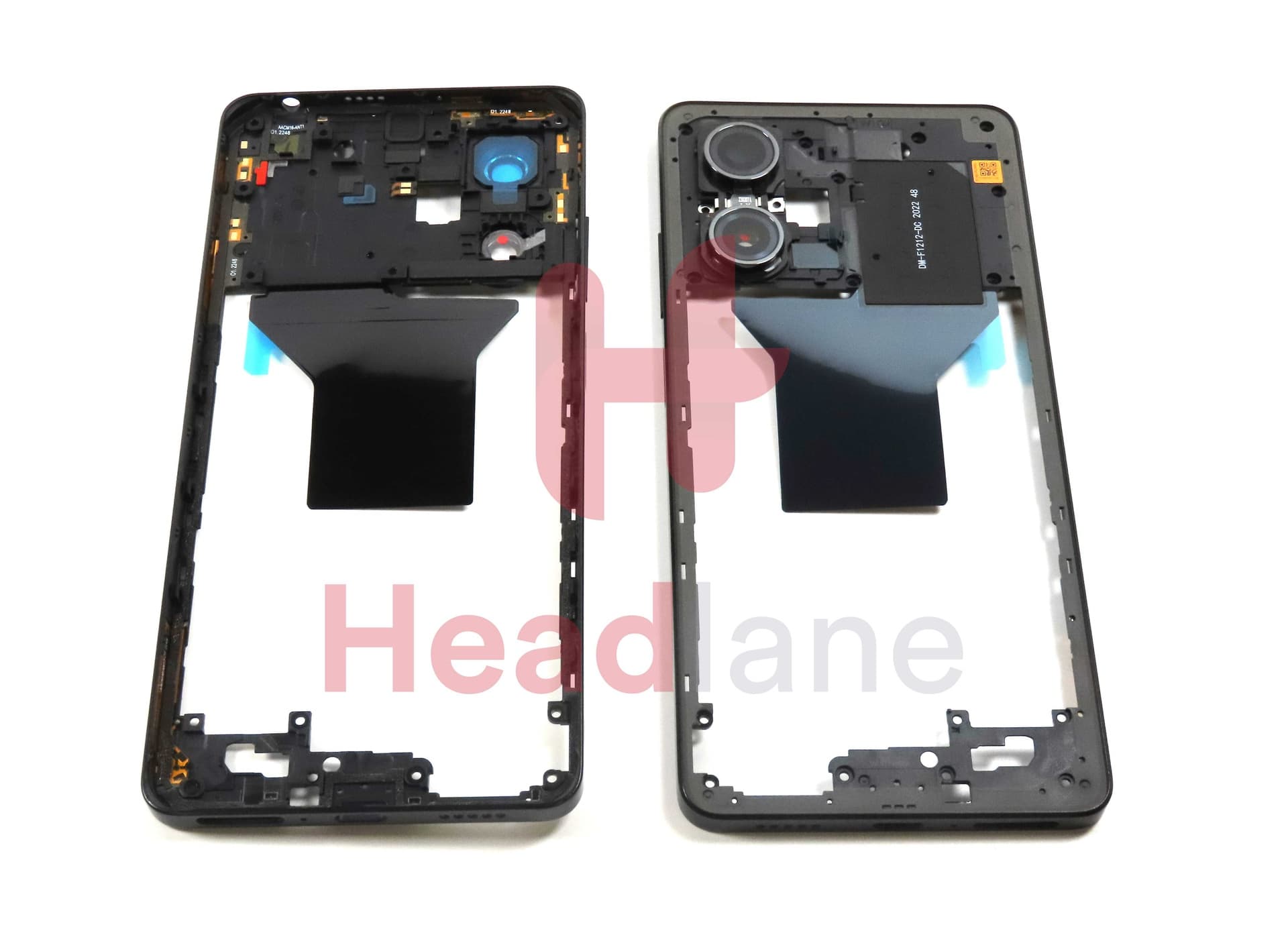 Xiaomi Poco X5 Pro 5G Middle Cover / Chassis - Black - 5600050M2000 - Xiaomi Replacement Part