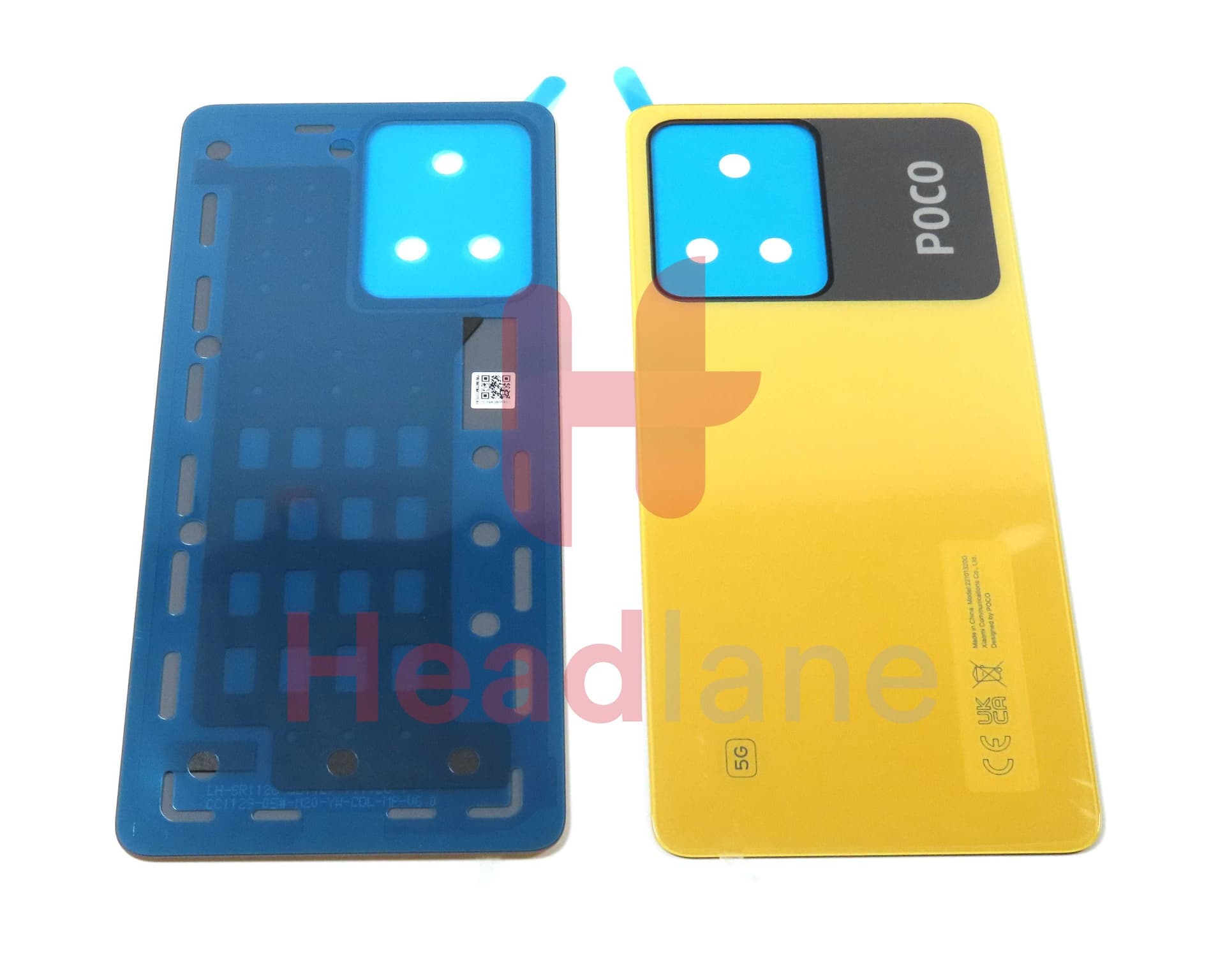 Xiaomi Poco X5 Pro 5G Back / Battery Cover - Yellow - 1610111000654A - Xiaomi Replacement Part
