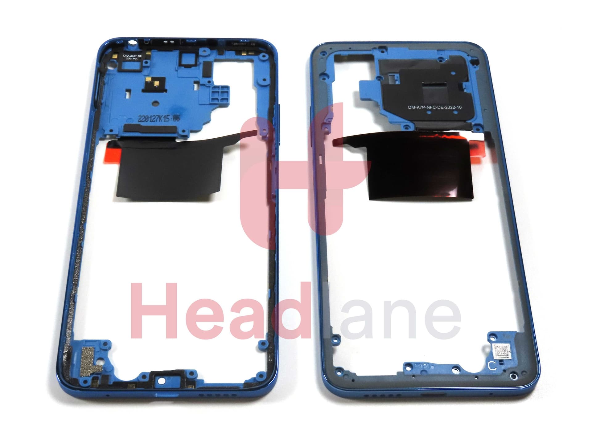 Xiaomi Poco M4 Pro 4G Middle Cover / Chassis - Blue - 55020000P19T - Xiaomi Replacement Part