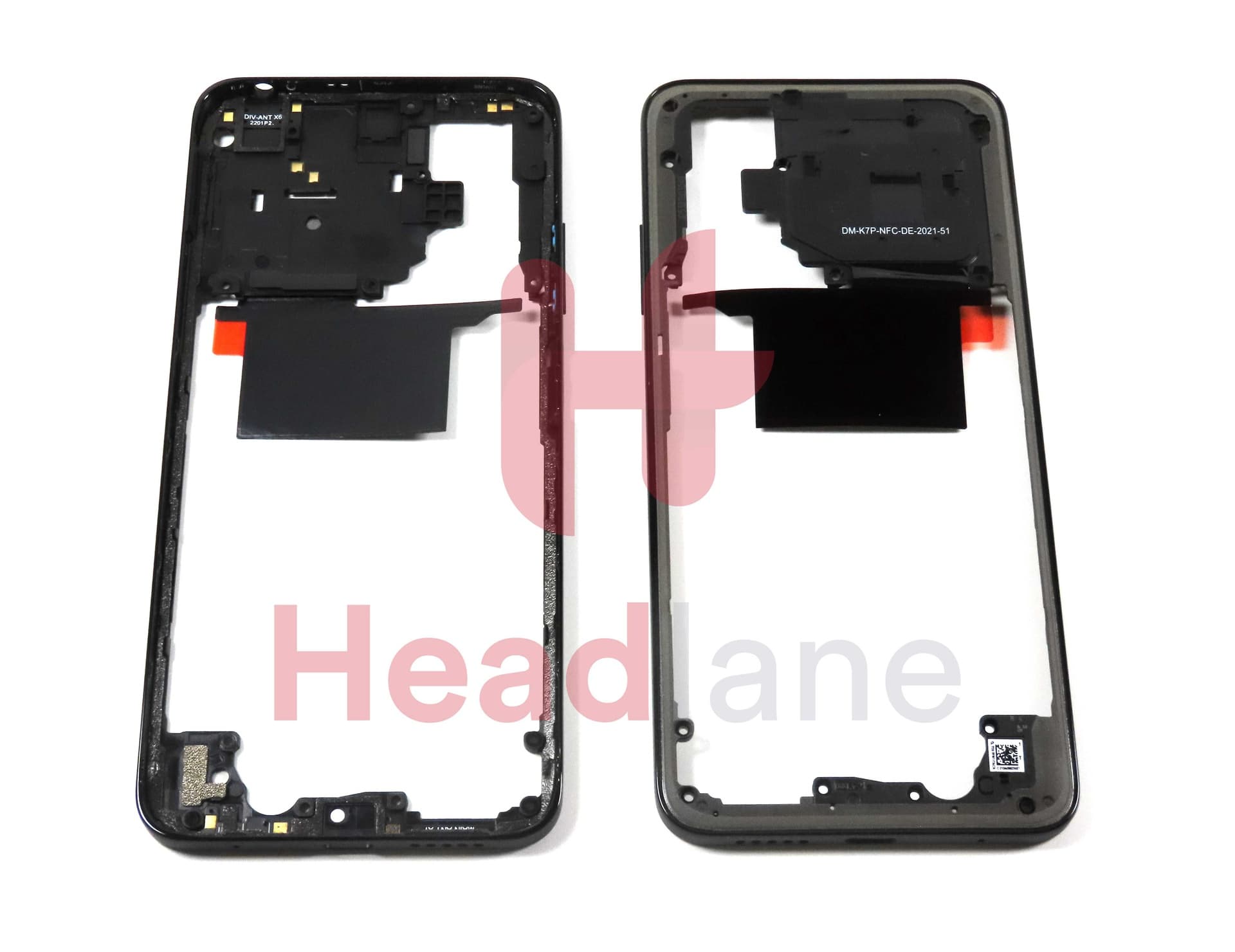 Xiaomi Poco M4 Pro 4G Middle Cover / Chassis - Black - 55020000JS9T - Xiaomi Replacement Part