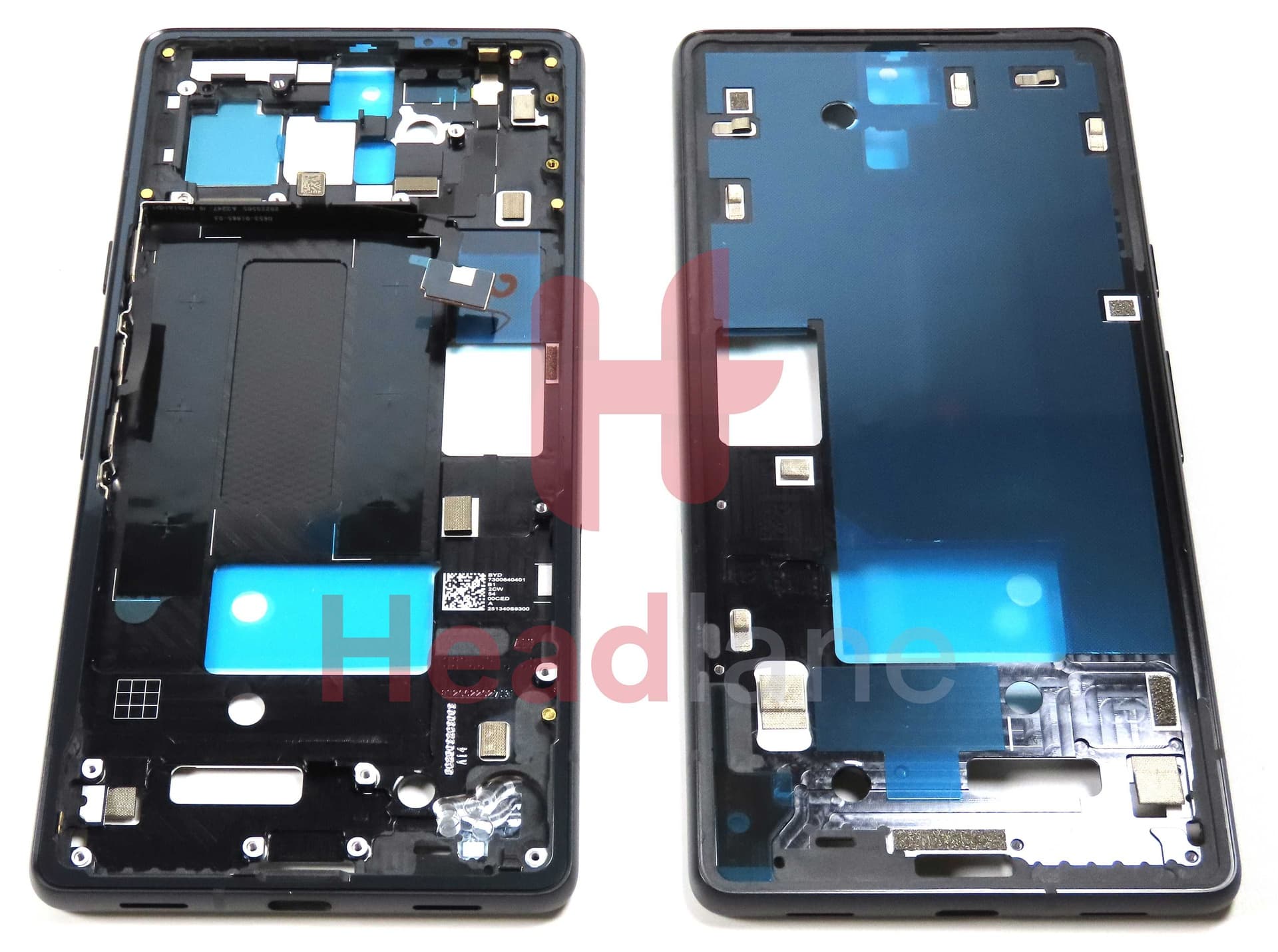 Google Pixel 7a Middle Cover / Chassis - Charcoal - G949-00368-00 - Google Replacement Part