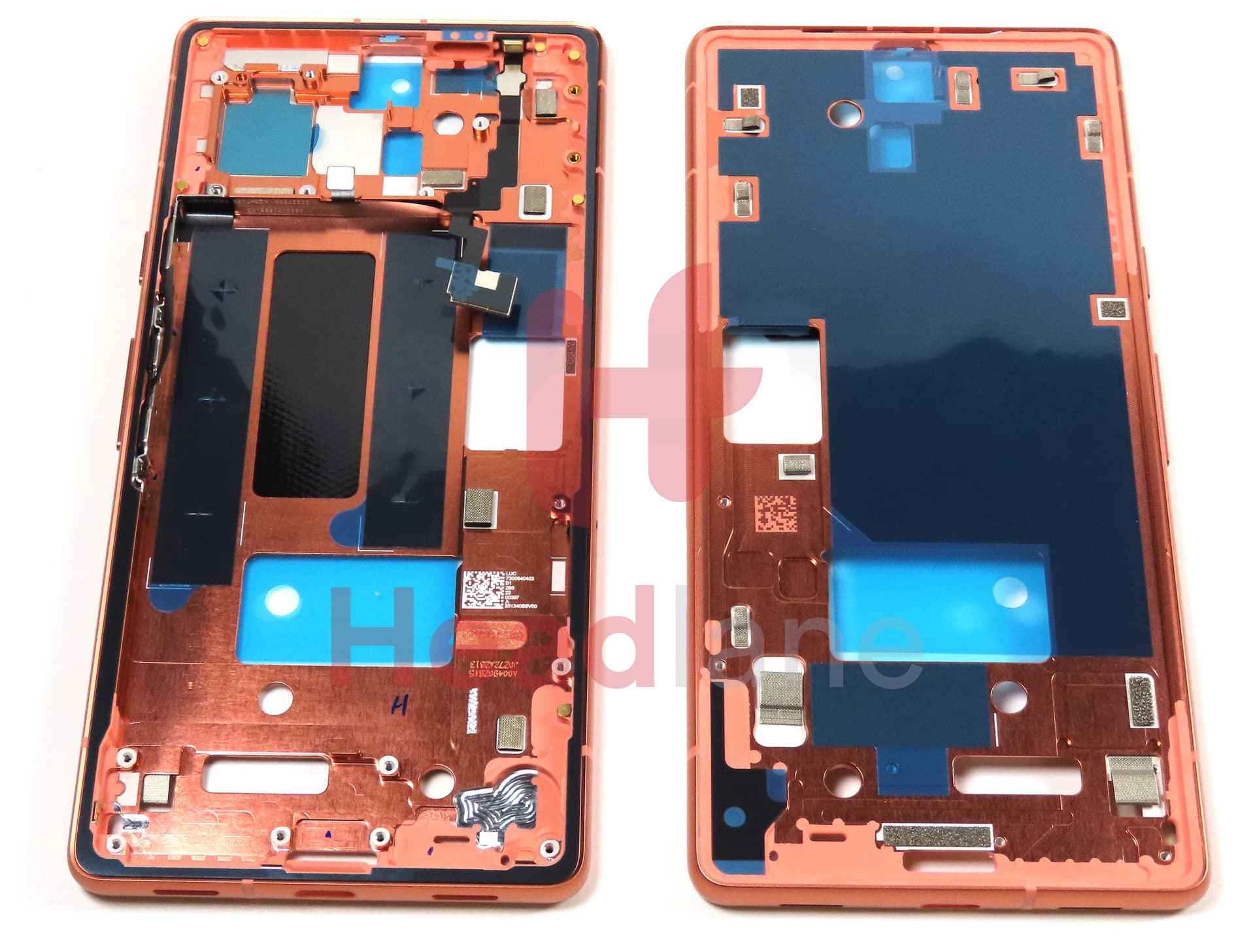 Google Pixel 7a Middle Cover / Chassis - Coral - G949-00371-00 - Google Replacement Part