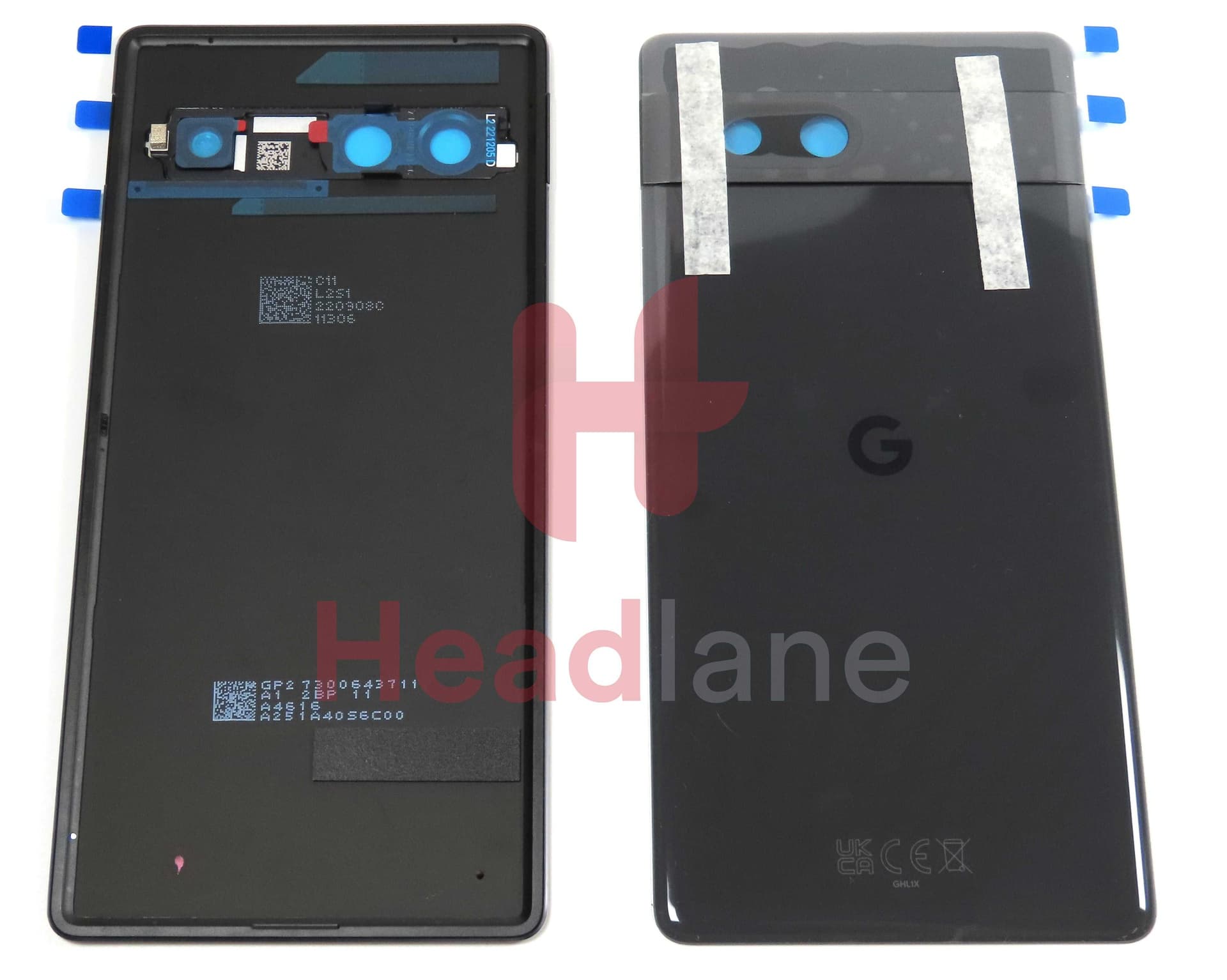 Google Pixel 7a Back / Battery Cover - Charcoal - G949-00387-00 - Google Replacement Part