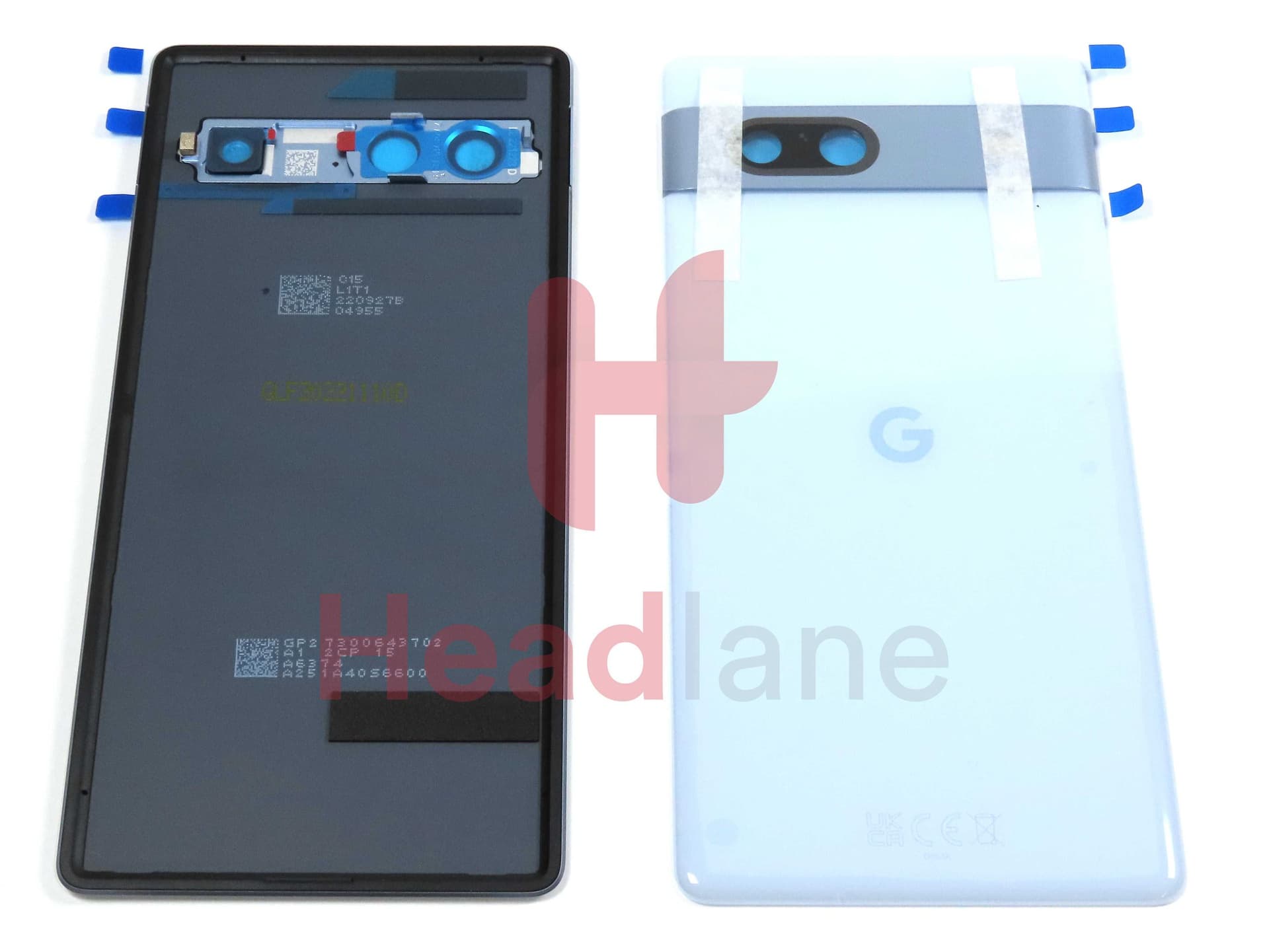 Google Pixel 7a Back / Battery Cover - Sea - G949-00388-00 - Google Replacement Part