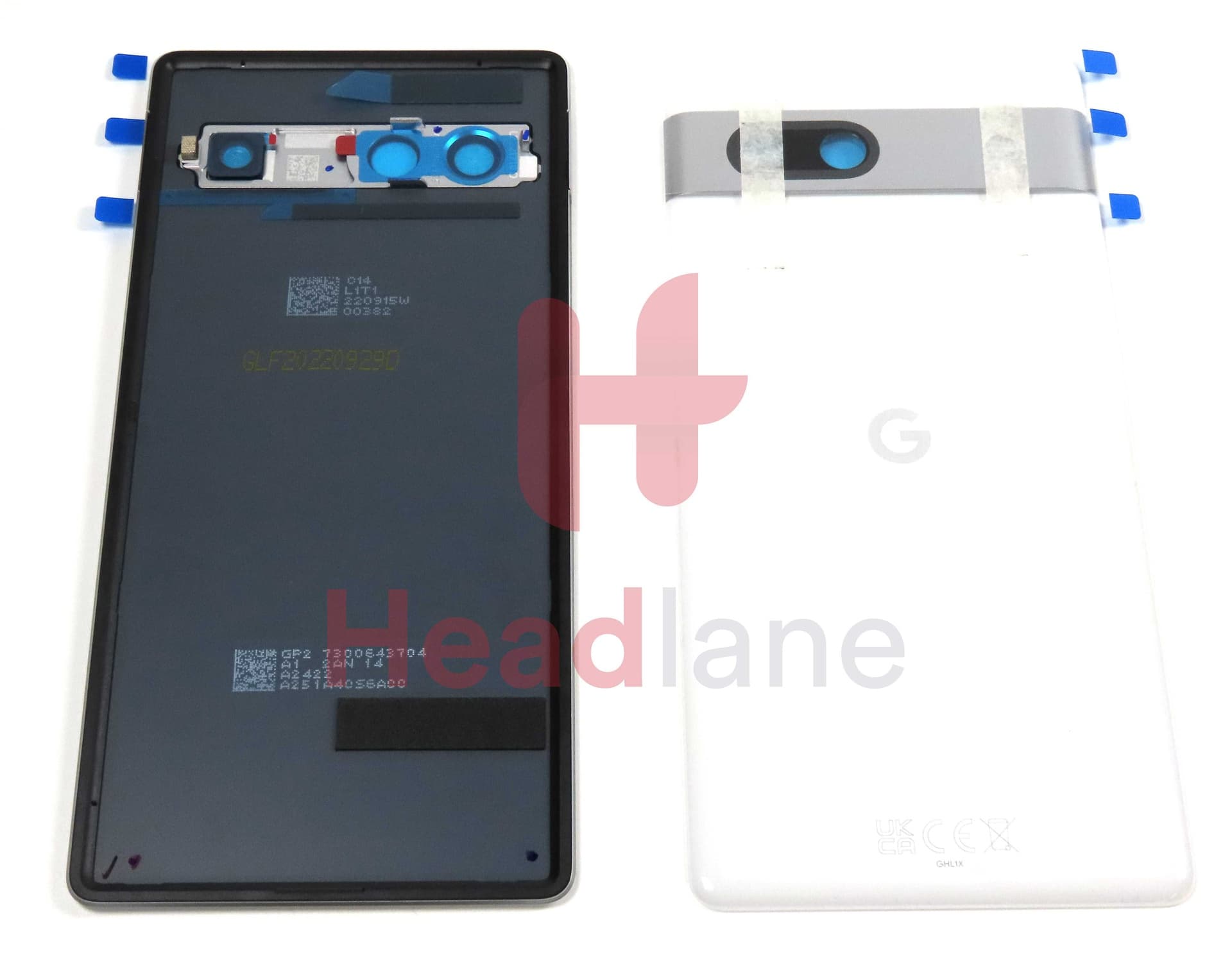 Google Pixel 7a Back / Battery Cover - Snow - G949-00389-00 - Google Replacement Part