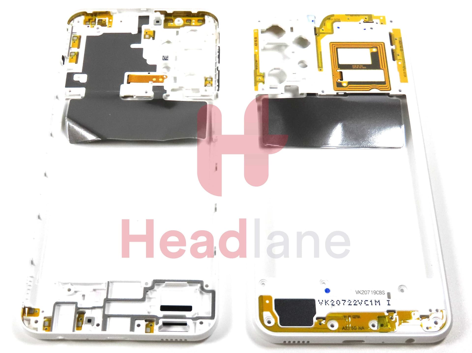 Samsung SM-A236 Galaxy A23 5G Middle Cover / Chassis - White - GH98-47823B - Samsung Replacement Part
