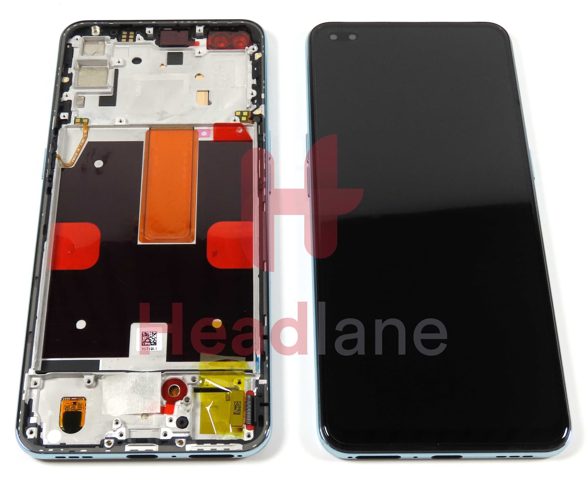 Oppo CPH2091 Reno4 5G LCD Display / Screen + Touch - Blue - 4904548 - Oppo Replacement Part