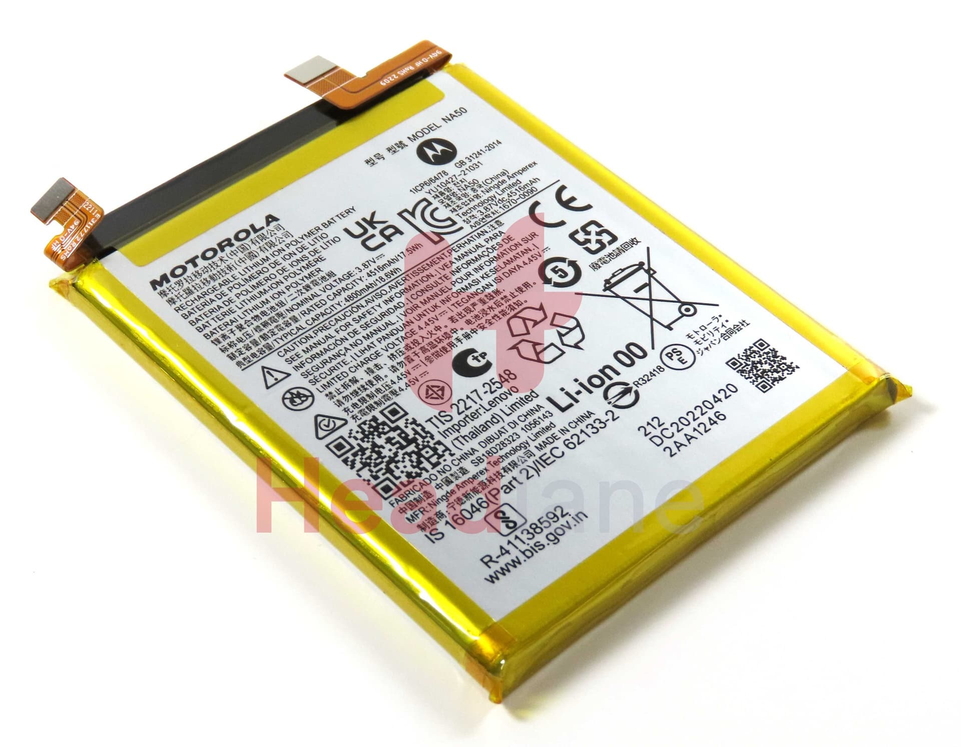 Motorola XT2201 Moto Edge 30 Pro NA50 4800mAh Internal Battery - SB18D28323 - Lenovo / Motorola Replacement Part