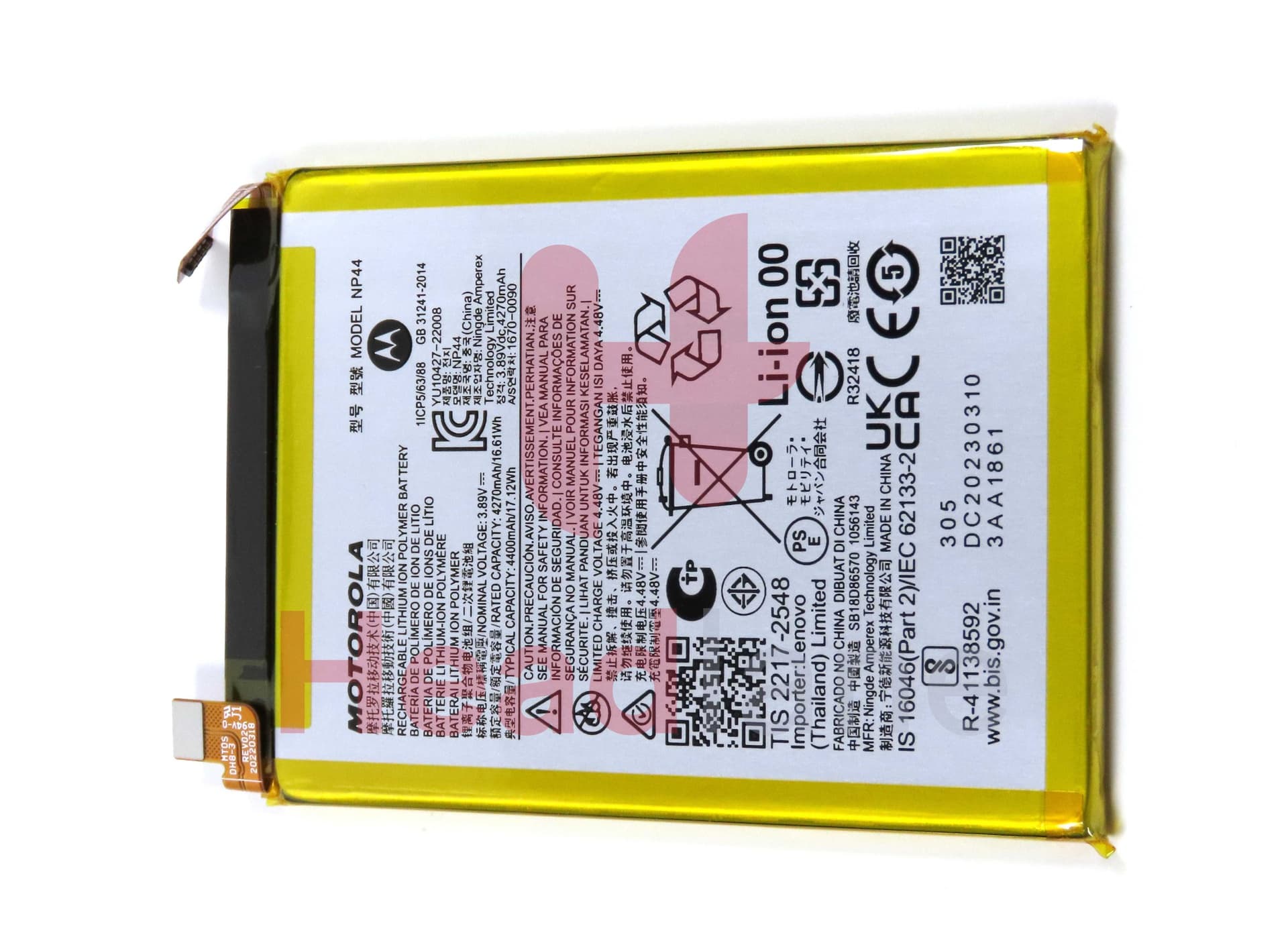 Motorola XT2303 Moto Edge 40 NP44 Internal Battery - SB18D86570 - Lenovo / Motorola Replacement Part