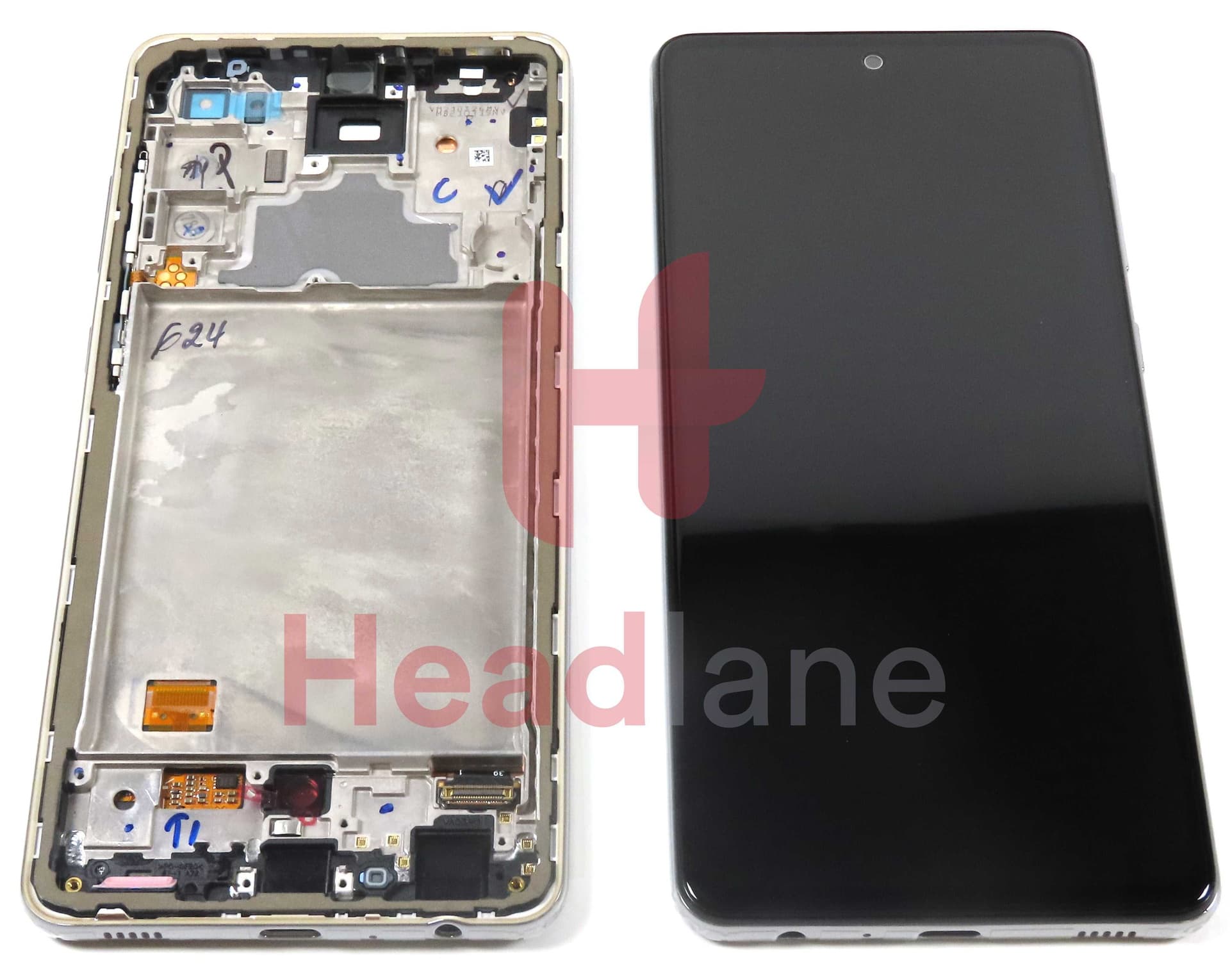 Samsung SM-A725 Galaxy A72 4G LCD Display / Screen + Touch - White - GH82-25624D - Samsung Replacement Part