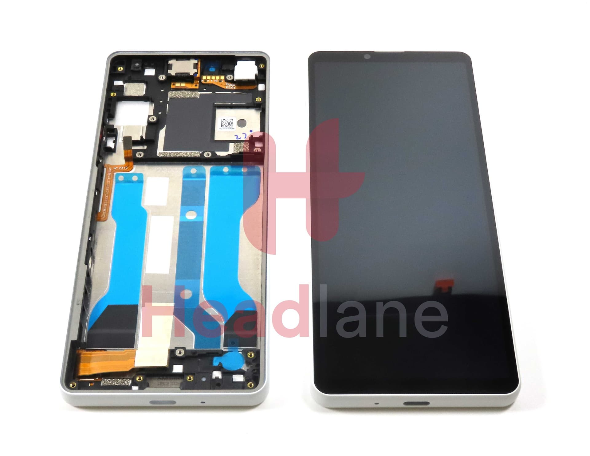 Sony XQ-DC54 Xperia 10 V LCD Display / Screen + Touch - White - A5061091A - Sony Replacement Part