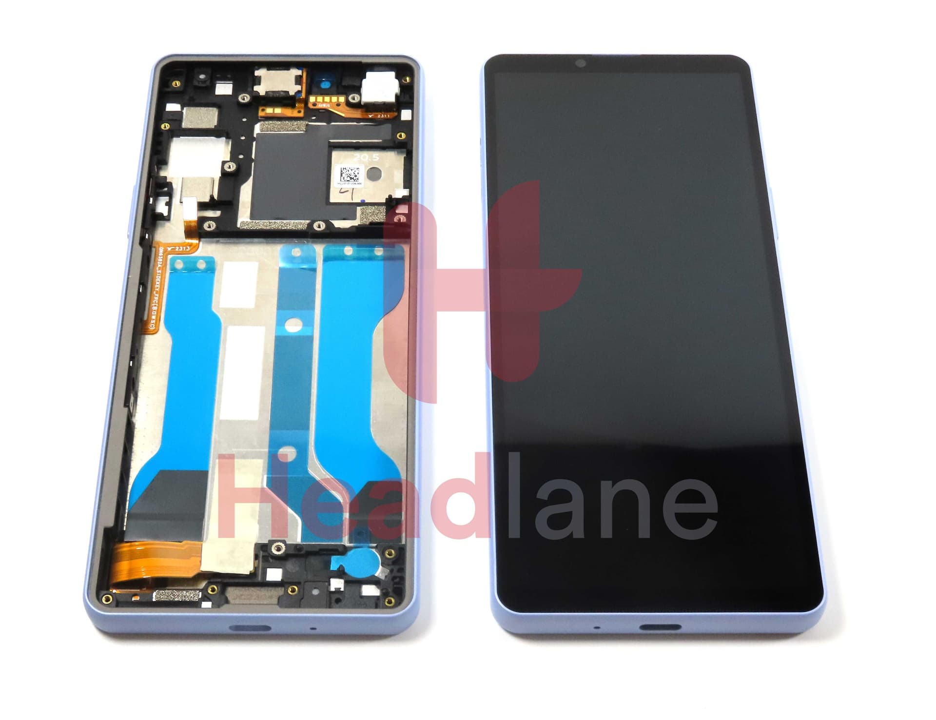 Sony XQ-DC54 Xperia 10 V LCD Display / Screen + Touch - Lavender - A5061092A - Sony Replacement Part