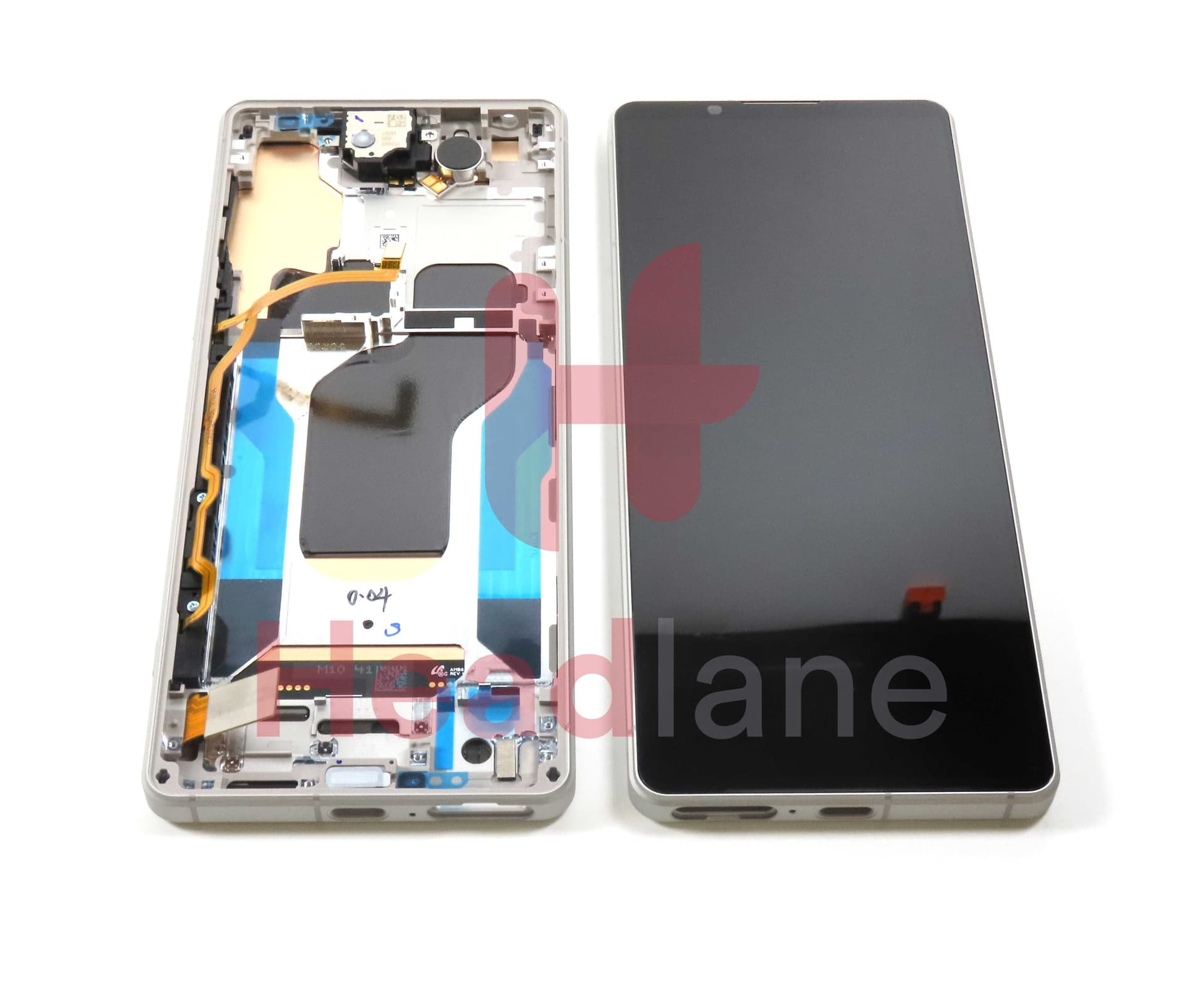 Sony XQ-DQ54 Xperia 1 V LCD Display / Screen + Touch - Silver - A5060571A - Sony Replacement Part