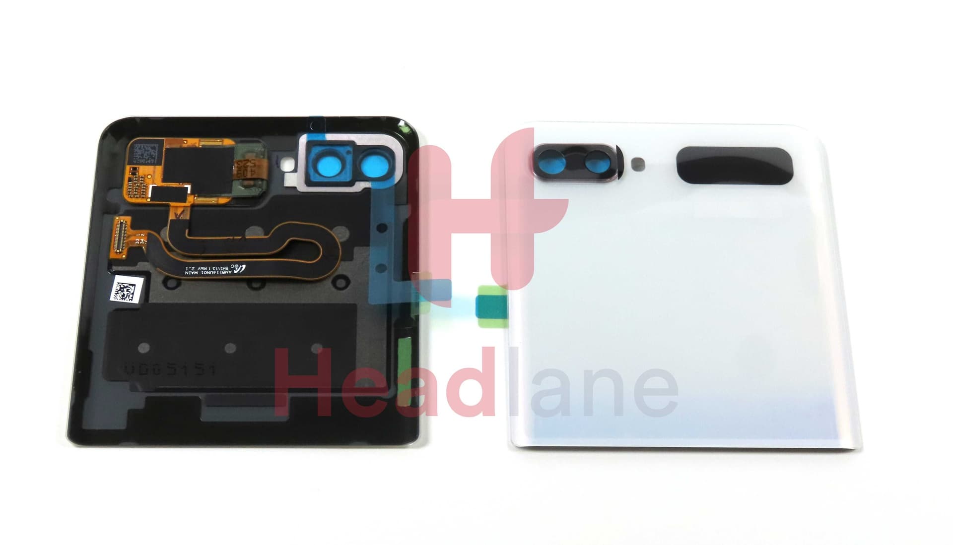 Samsung SM-F707 Galaxy Z Flip 5G Outer LCD Display / Screen + Touch - White - GH96-13806C - Samsung Replacement Part