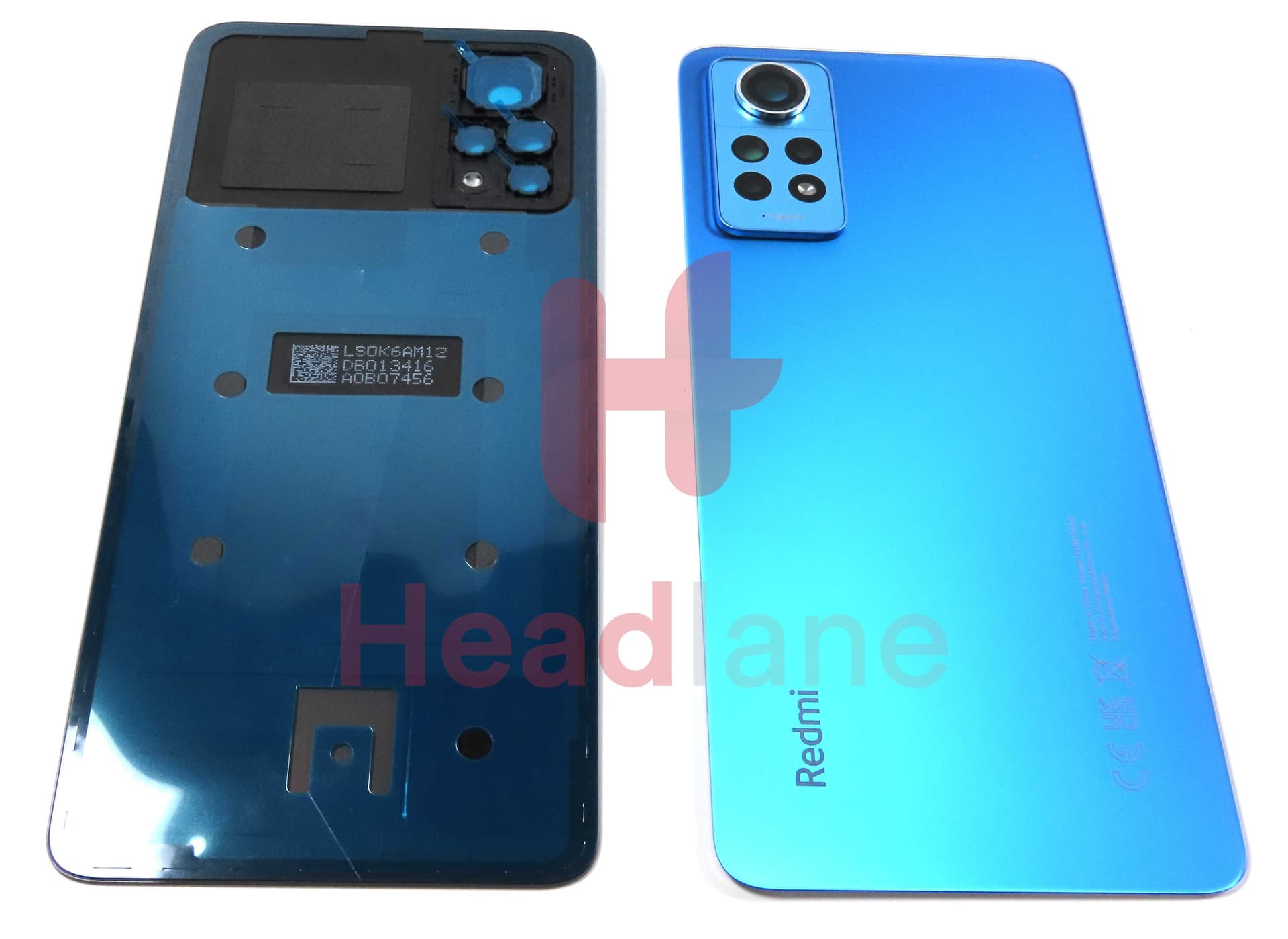 Xiaomi Redmi Note 12 Pro 4G Back / Battery Cover - Blue - 5600070K6A00 - Xiaomi Replacement Part