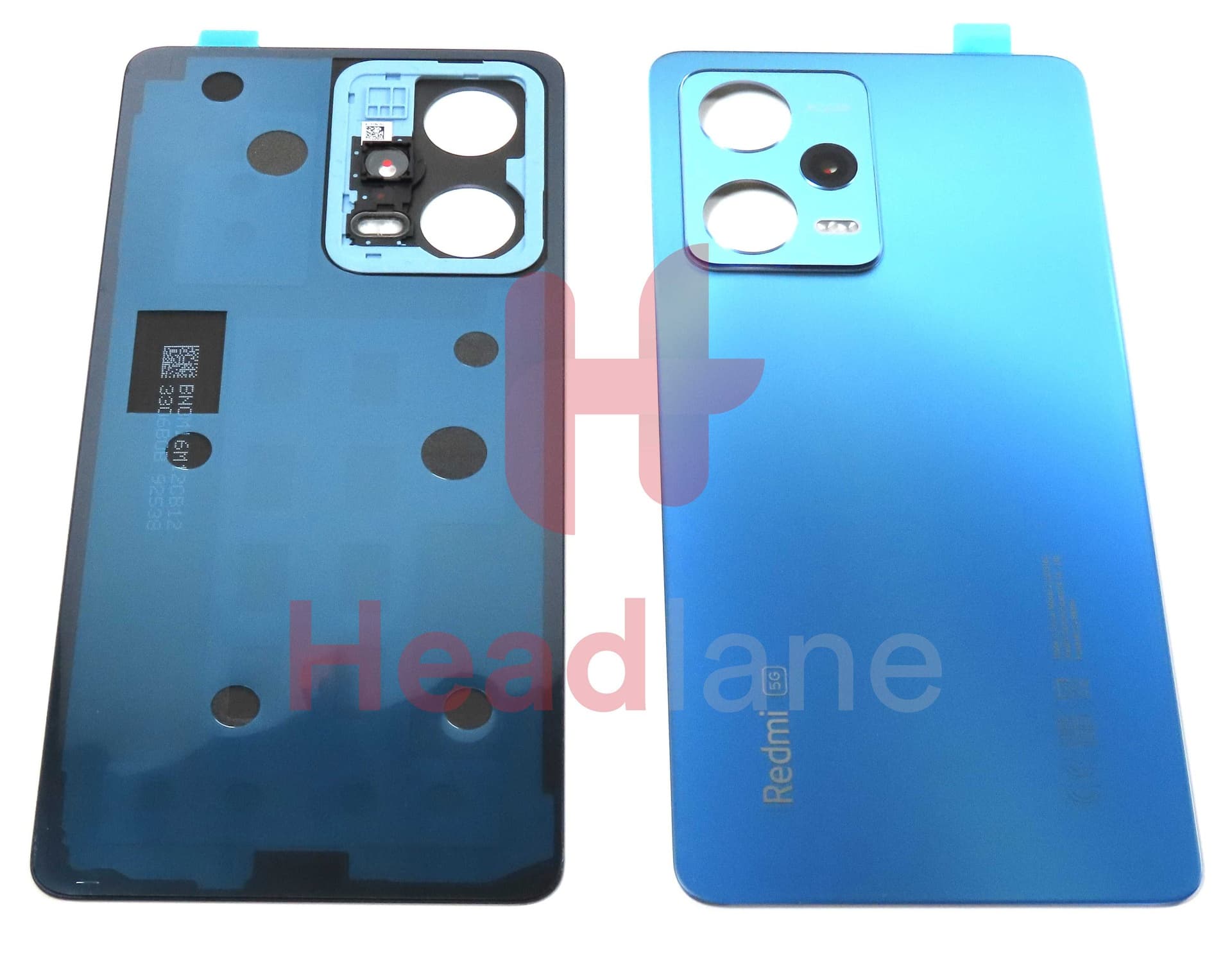 Xiaomi Redmi Note 12 Pro 5G Back / Battery Cover - Blue - 5600280M1600 - Xiaomi Replacement Part