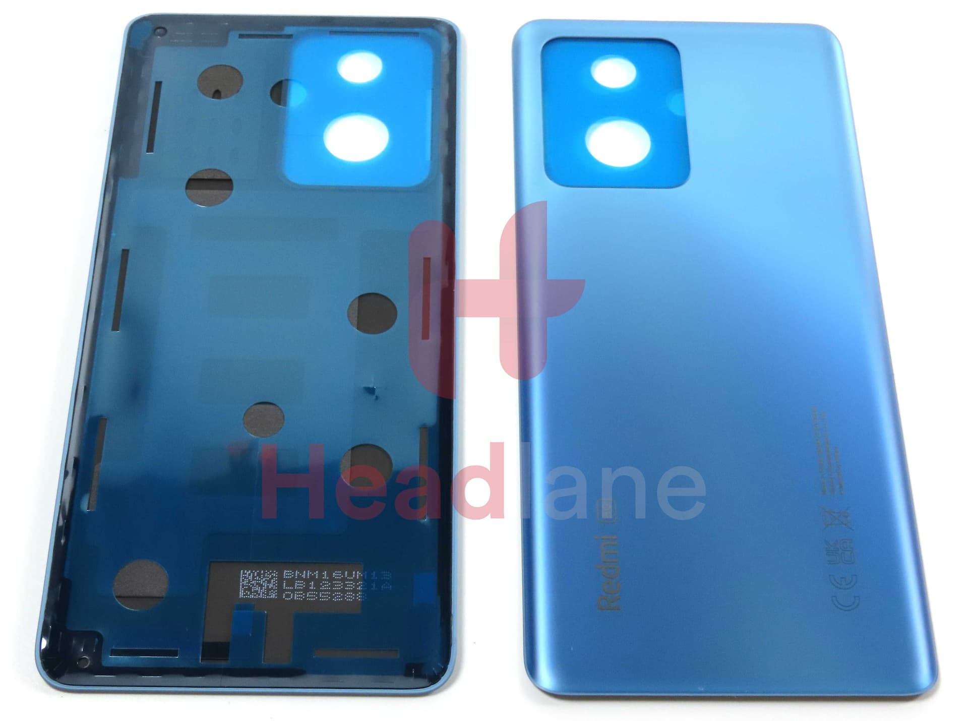 Xiaomi Redmi Note 12 Pro+ 5G Back / Battery Cover - Blue - 1610111000838B - Xiaomi Replacement Part