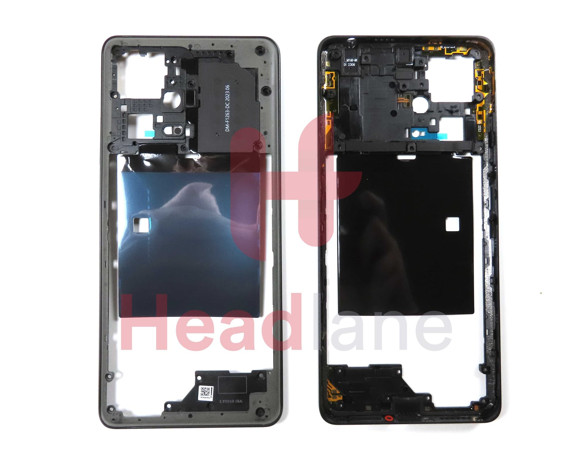 Xiaomi Redmi Note 12 Pro+ 5G Middle Cover / Chassis - Black - 55020000WKK8 - Xiaomi Replacement Part