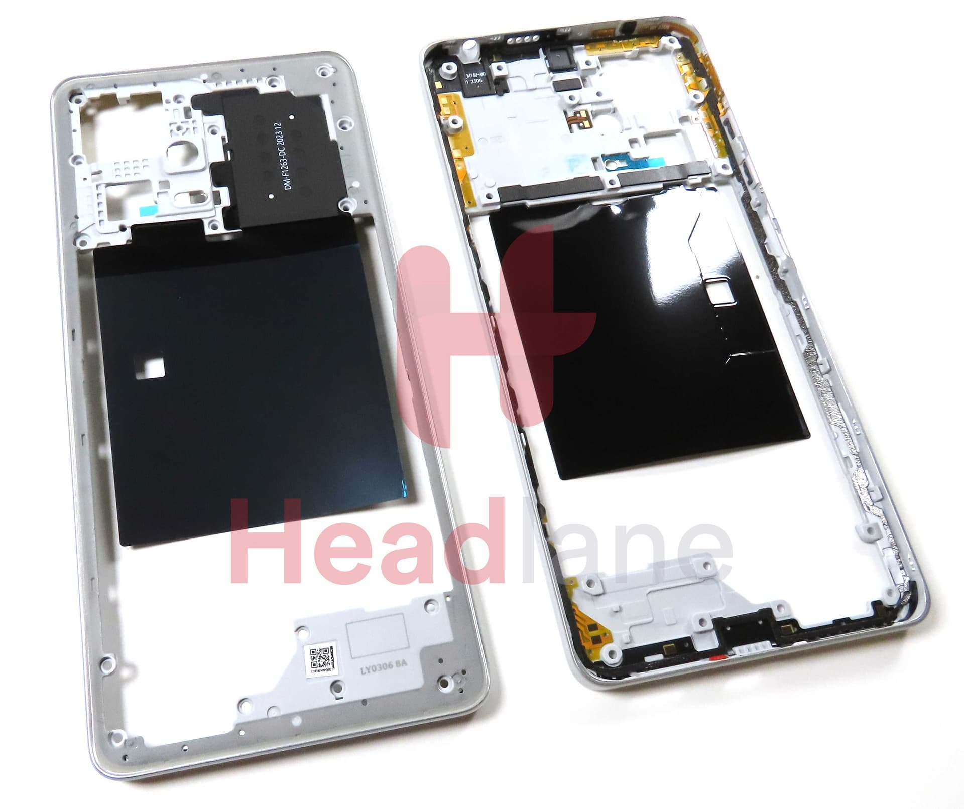 Xiaomi Redmi Note 12 Pro+ 5G Middle Cover / Chassis - Silver - 55020000WPK8 - Xiaomi Replacement Part