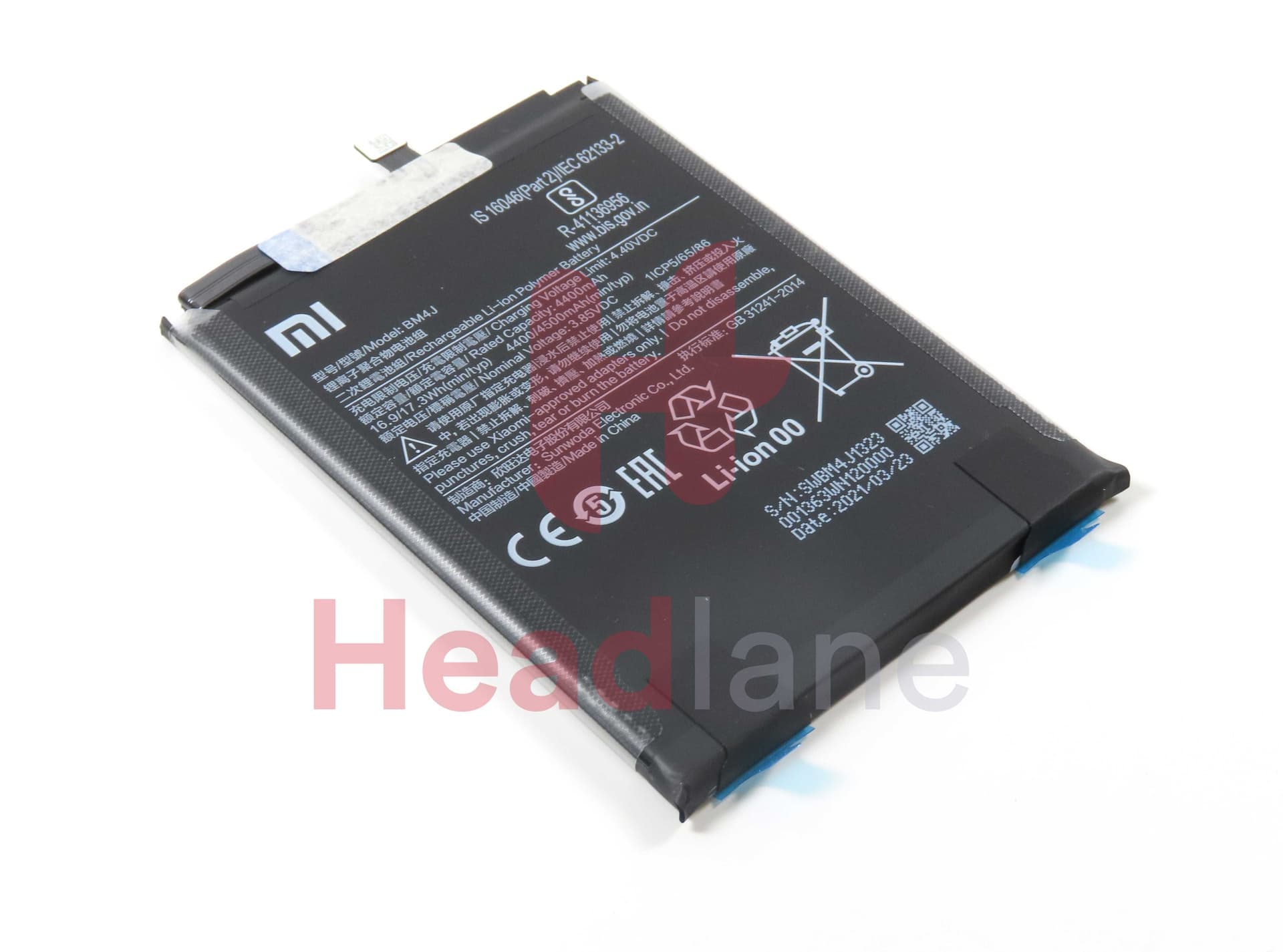 Xiaomi Redmi Note 8 Pro BM4J 4500mAh Internal Battery - 460200000T5Z - Xiaomi Replacement Part