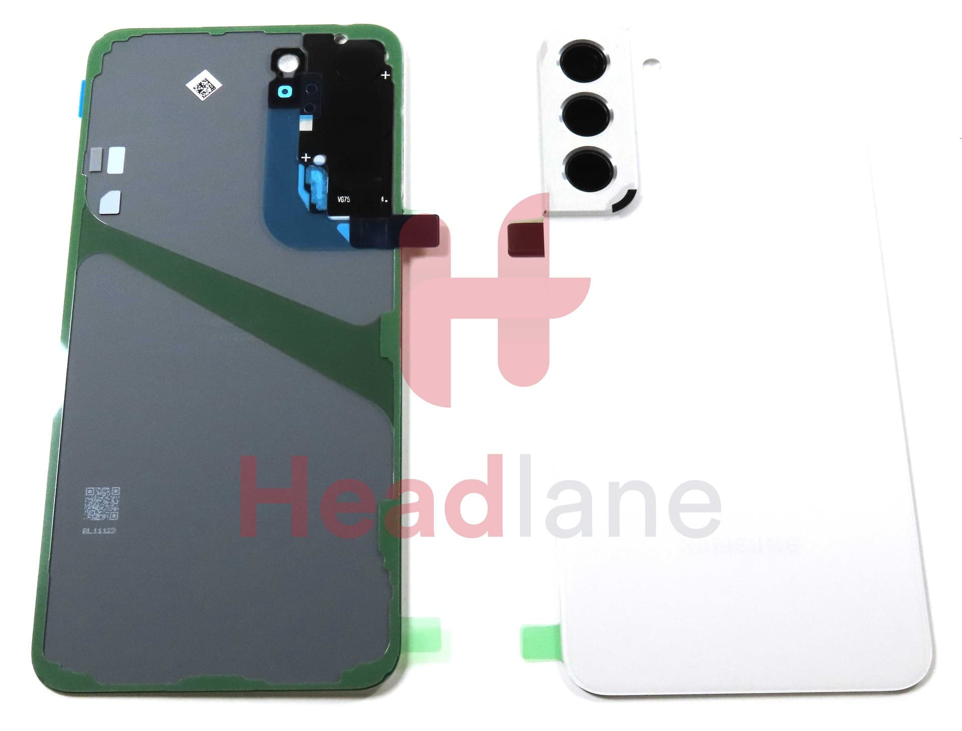 Samsung SM-S906 Galaxy S22+ / Plus Back / Battery Cover - Phantom White (No Printing) - GH97-27195B - Samsung Replacement Part