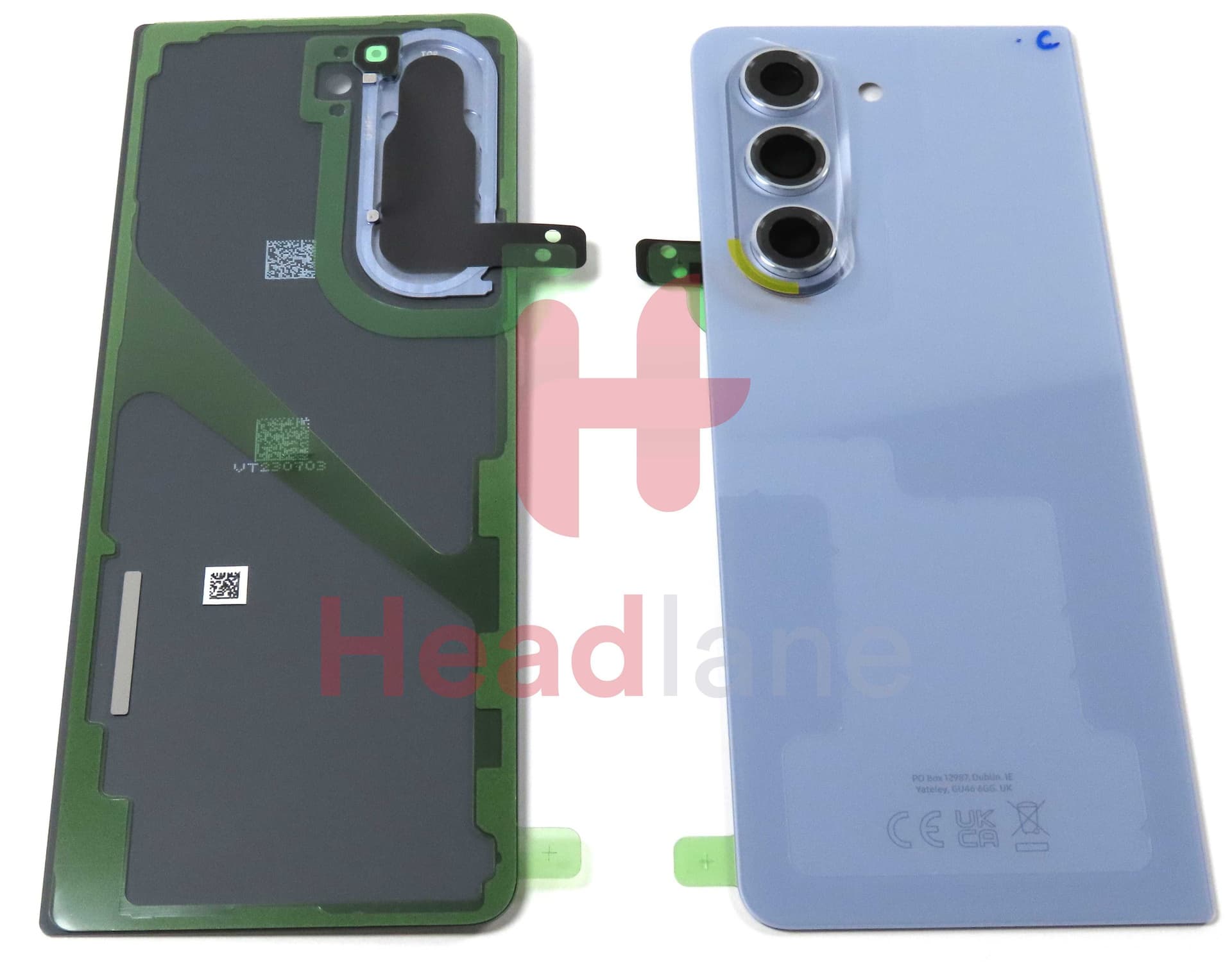 Samsung SM-F946 Galaxy Z Fold5 5G Back / Battery Cover - Icy Blue - GH82-31862C - Samsung Replacement Part